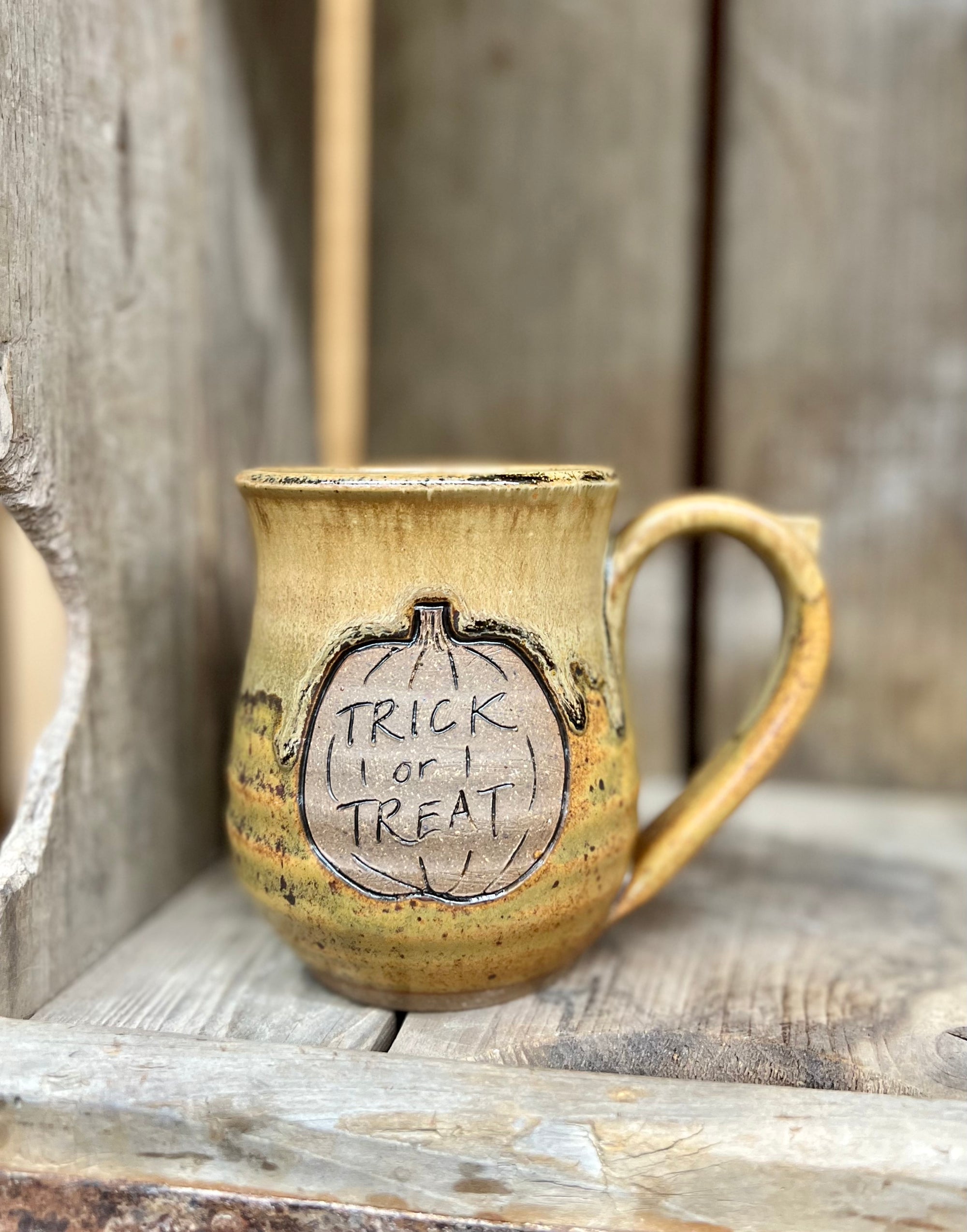 Trick or Treat Mug {Pumpkin}