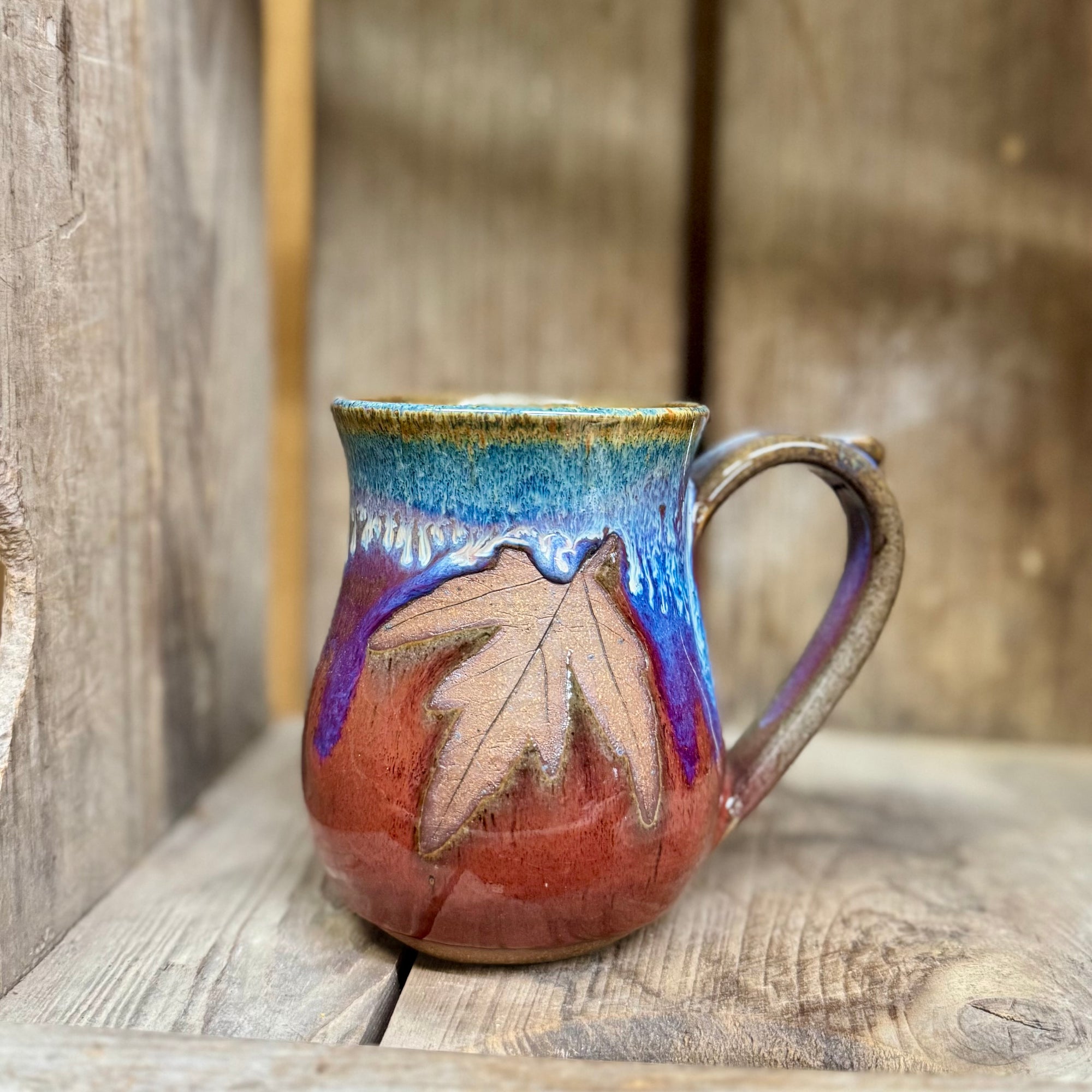 Large Leaf Mug {Mountain}
