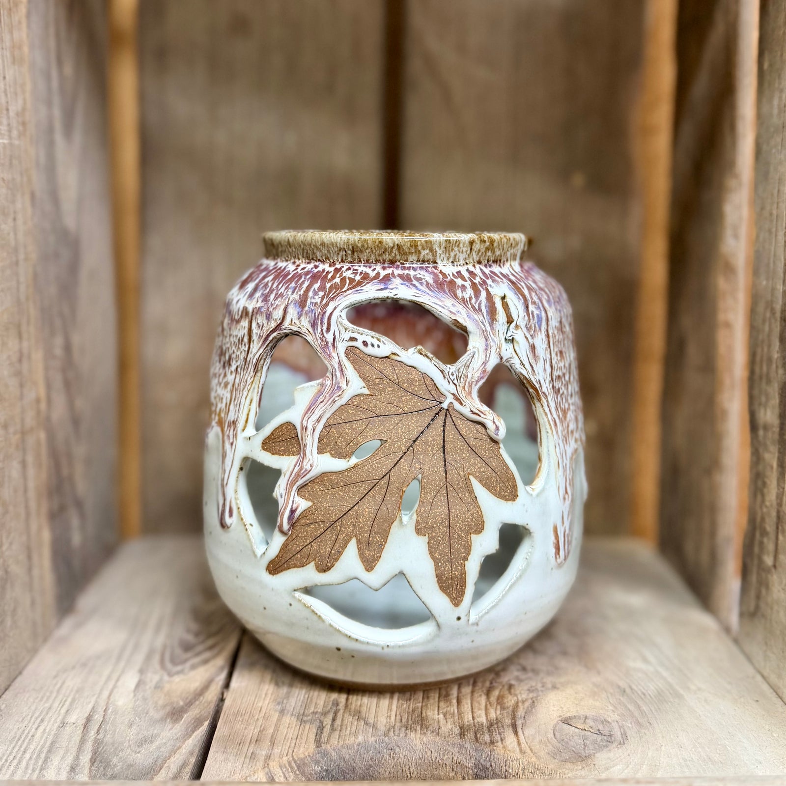Leaf Luminary {White Chocolate Raspberry}