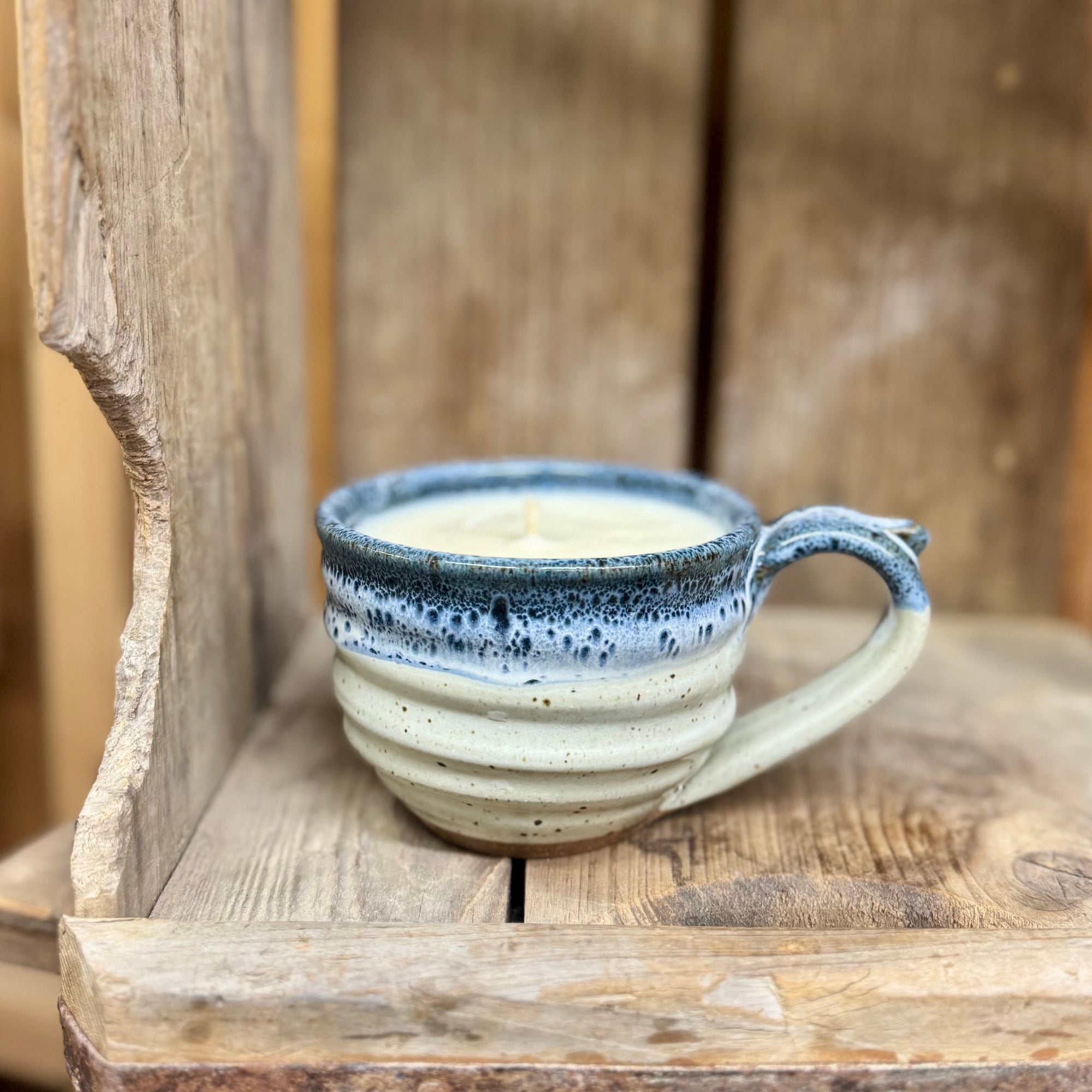 Cappuccino Mug Candle {Blueberry}