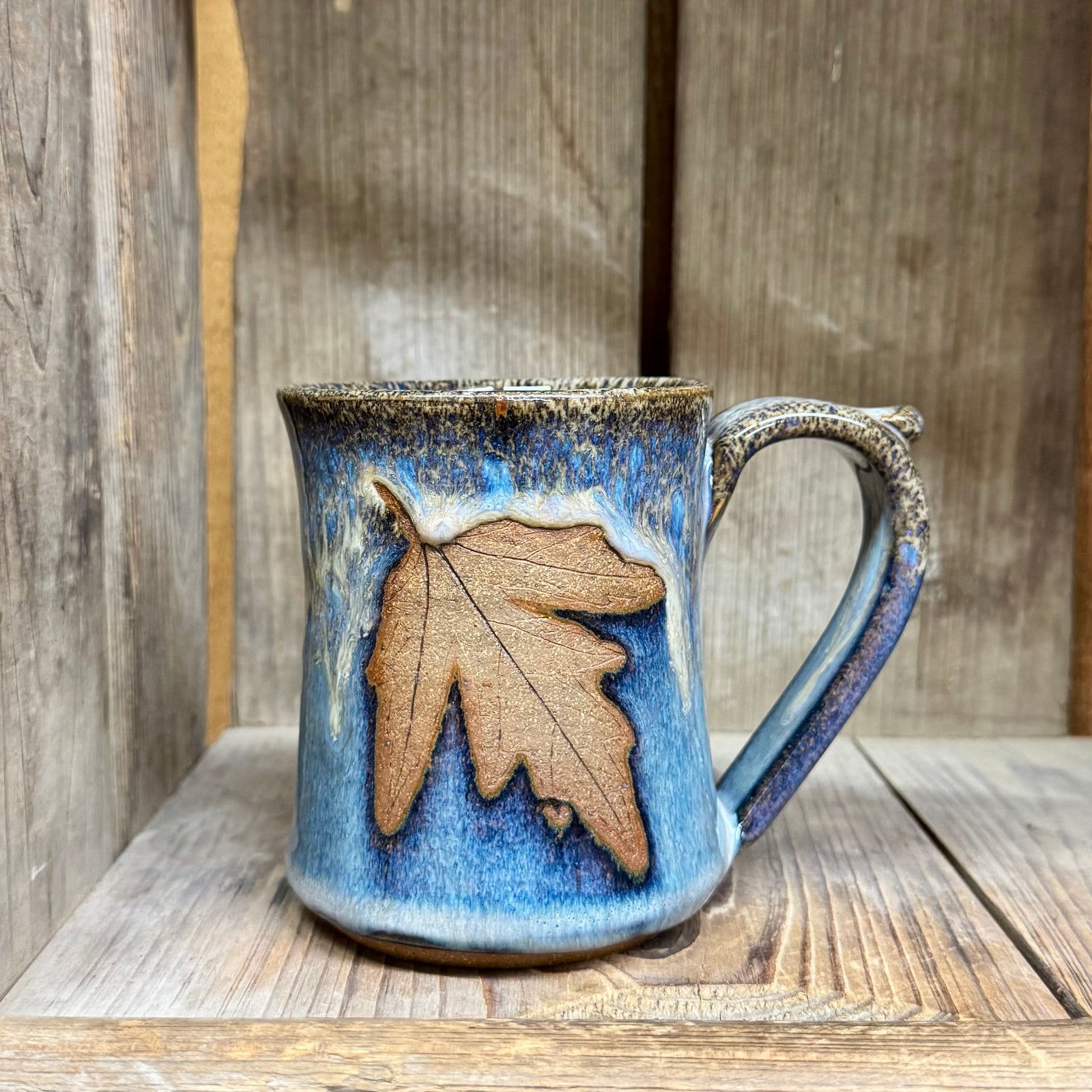 Leaf Mug {Blue Mist}