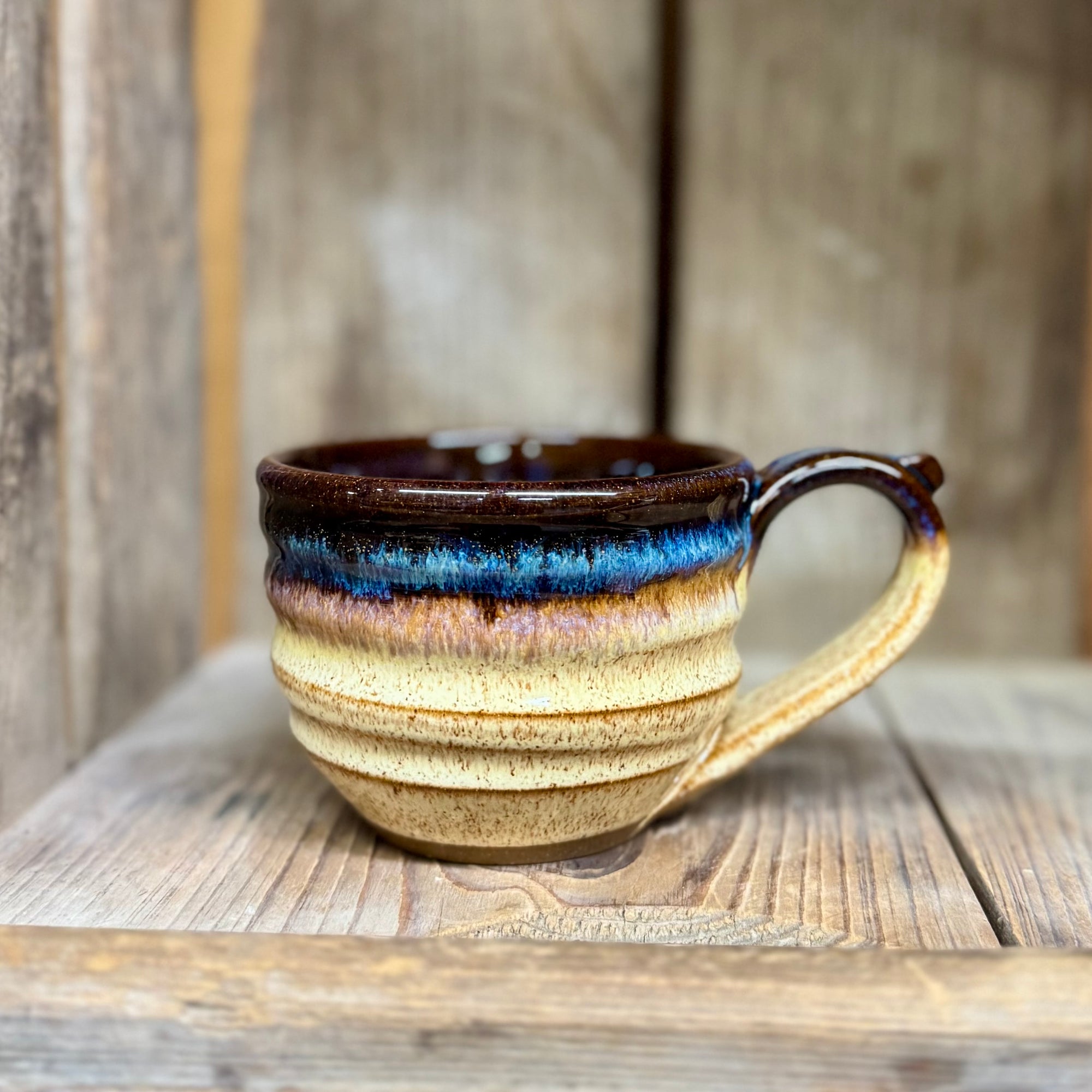 Cappuccino Mug {Sunflower Field}