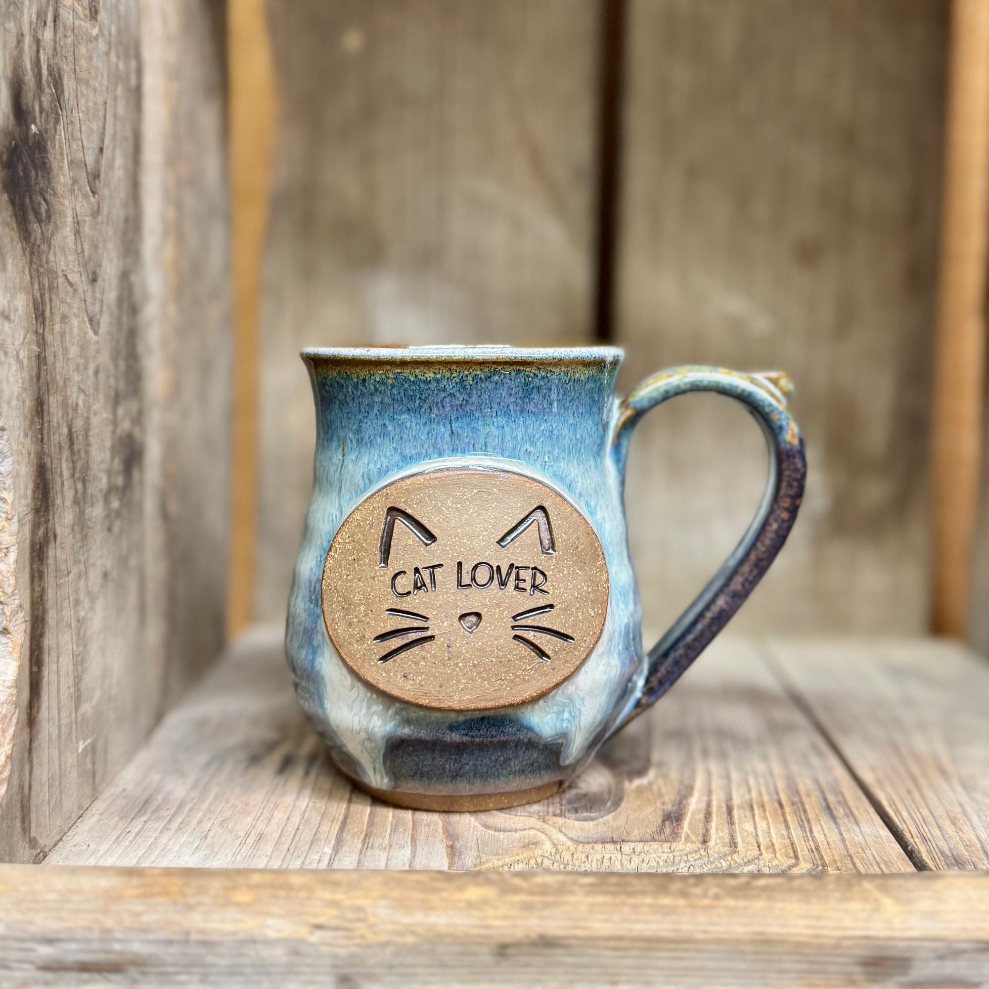 Cat Lover Mug {Smoky Blue}
