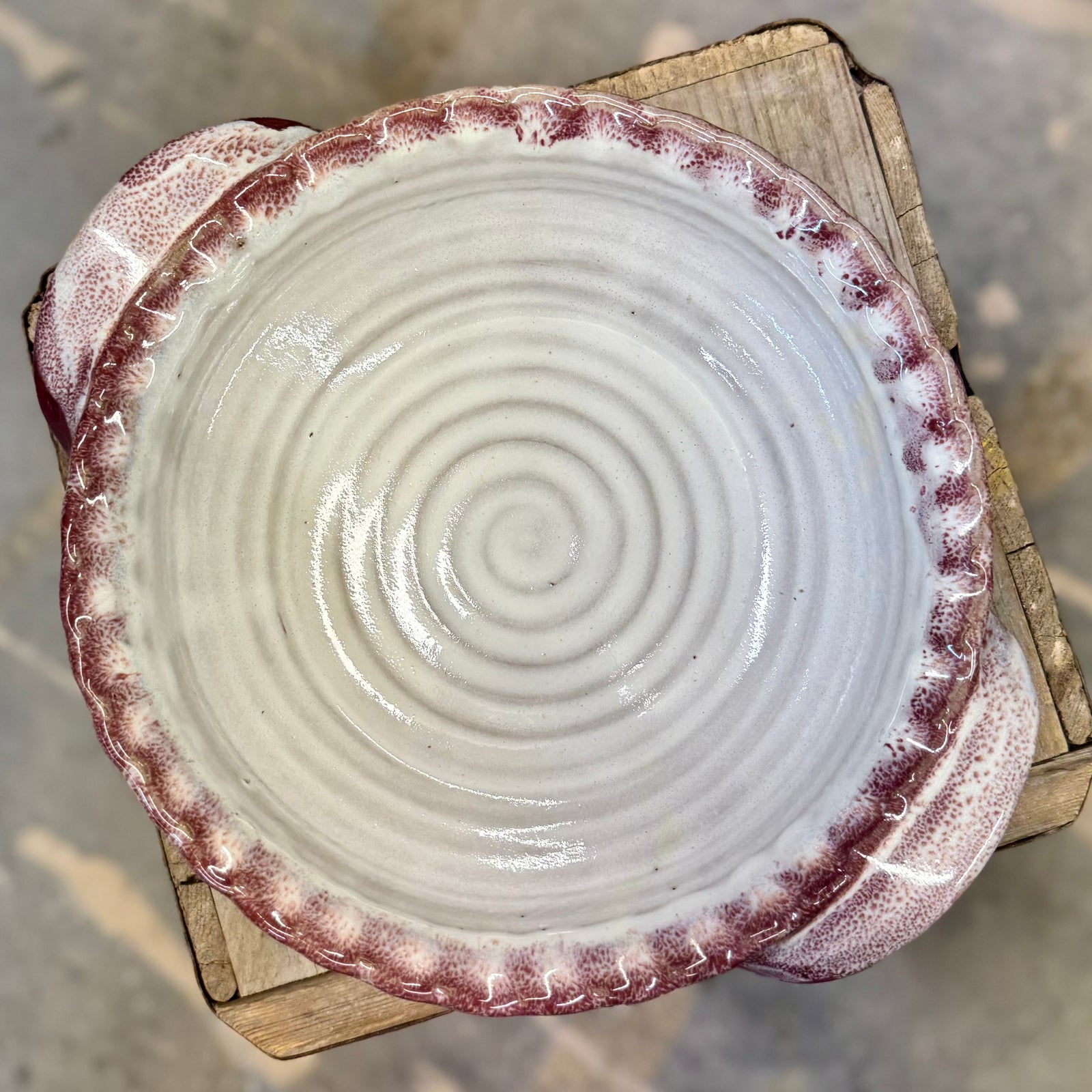 Pie Plate {Cranberry}