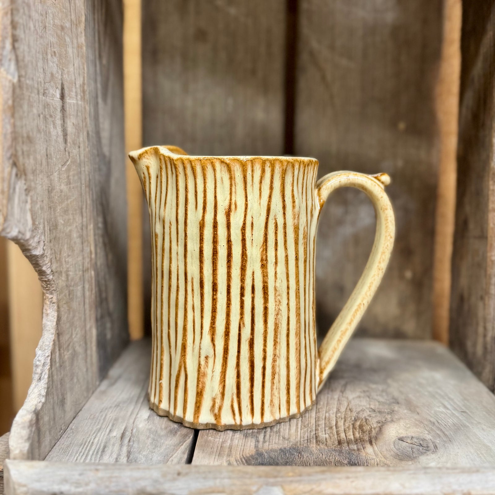 Appalachian Collection Pitcher {Daffodil Bark}