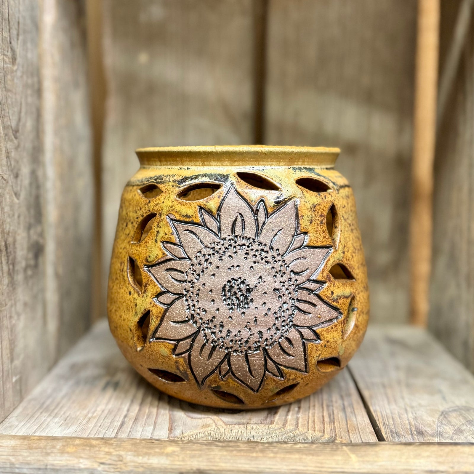 Sunflower Luminary {Pumpkin}