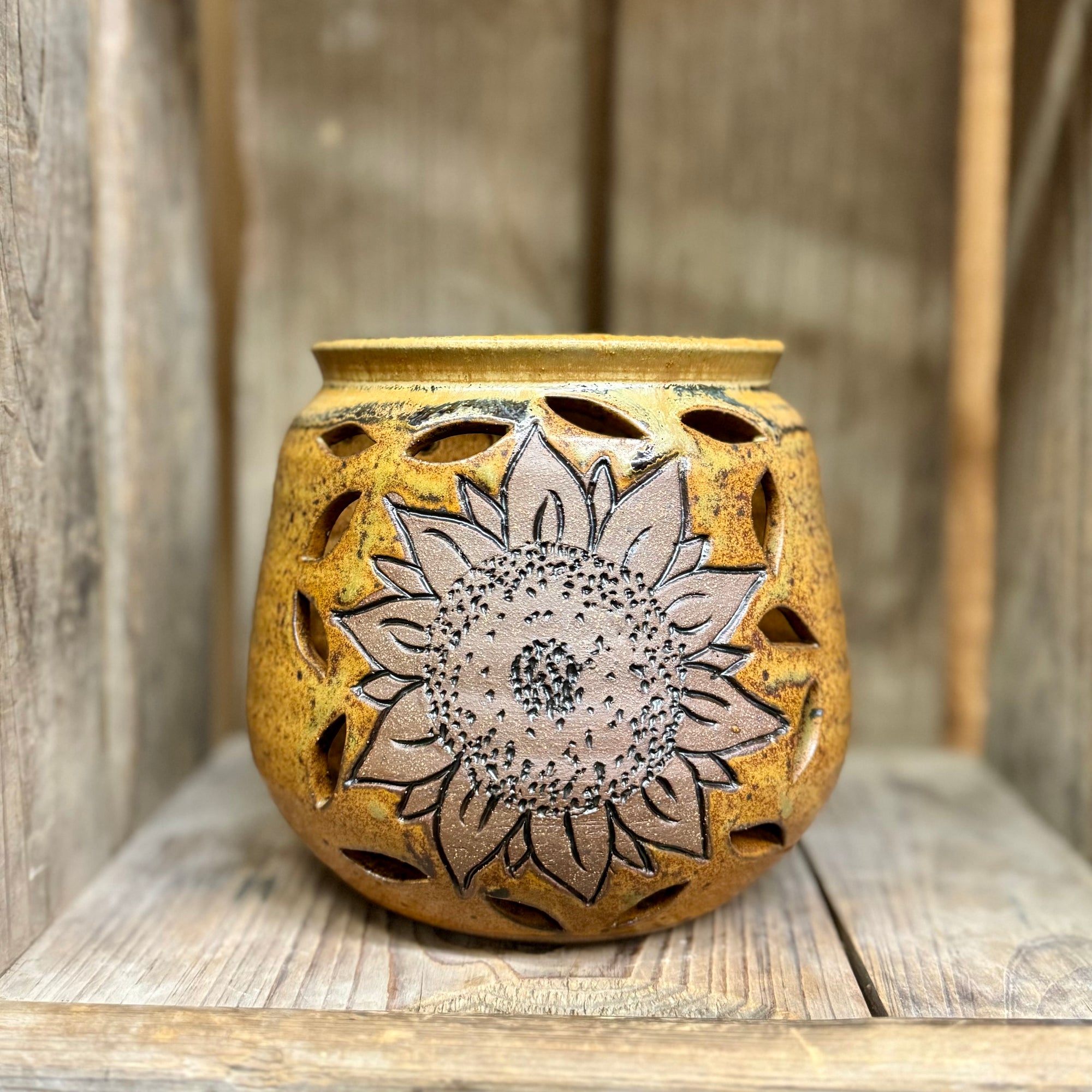 Sunflower Luminary {Pumpkin}