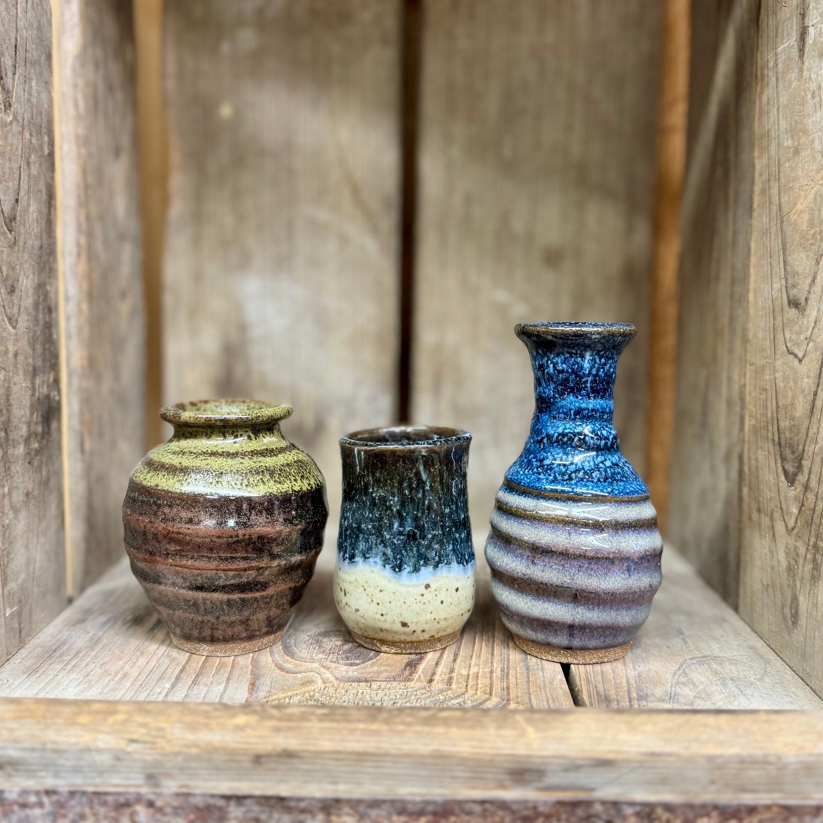 Mini Vase Set {The Blues}