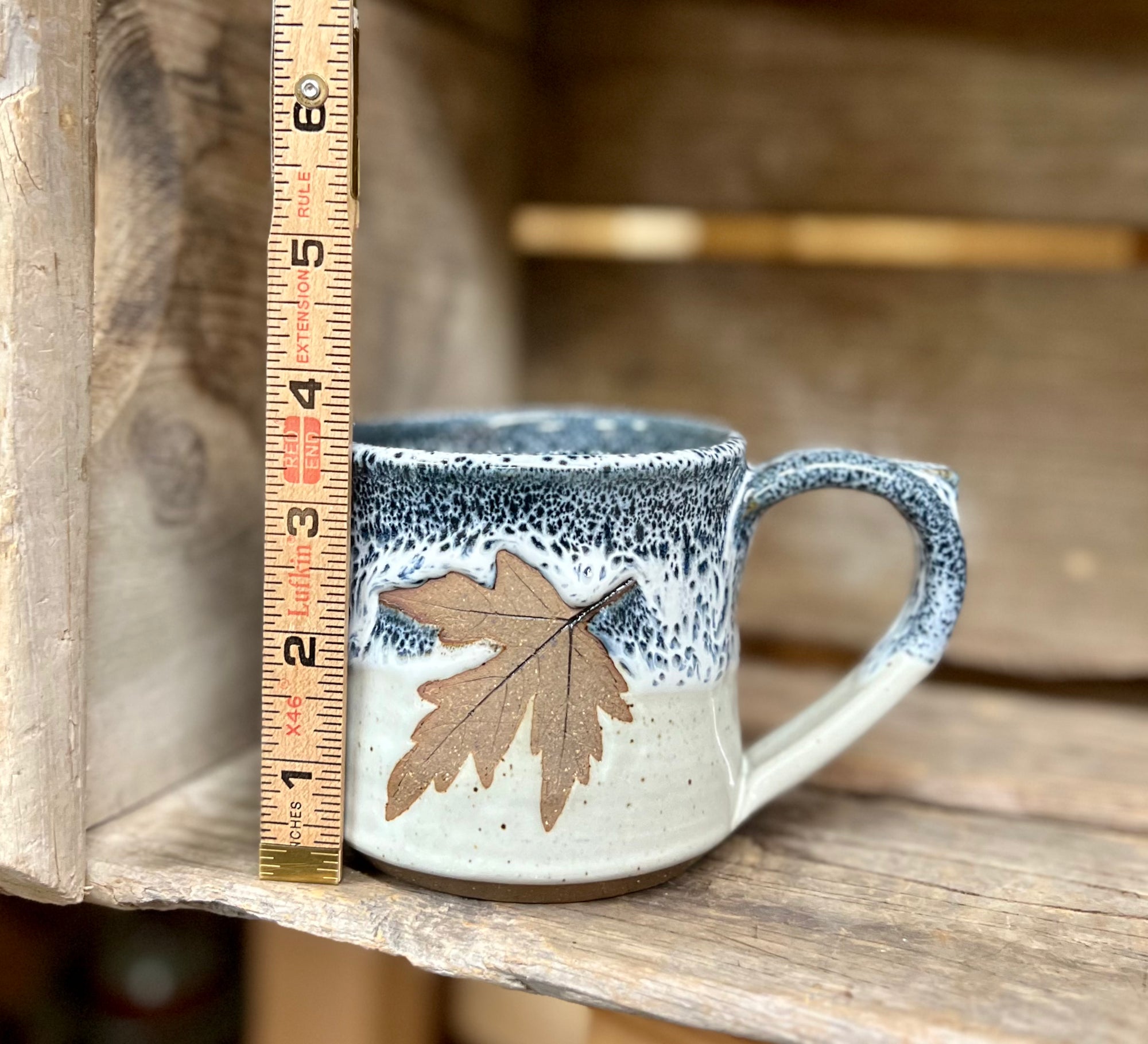Brandon Leaf Mug {Blueberry}