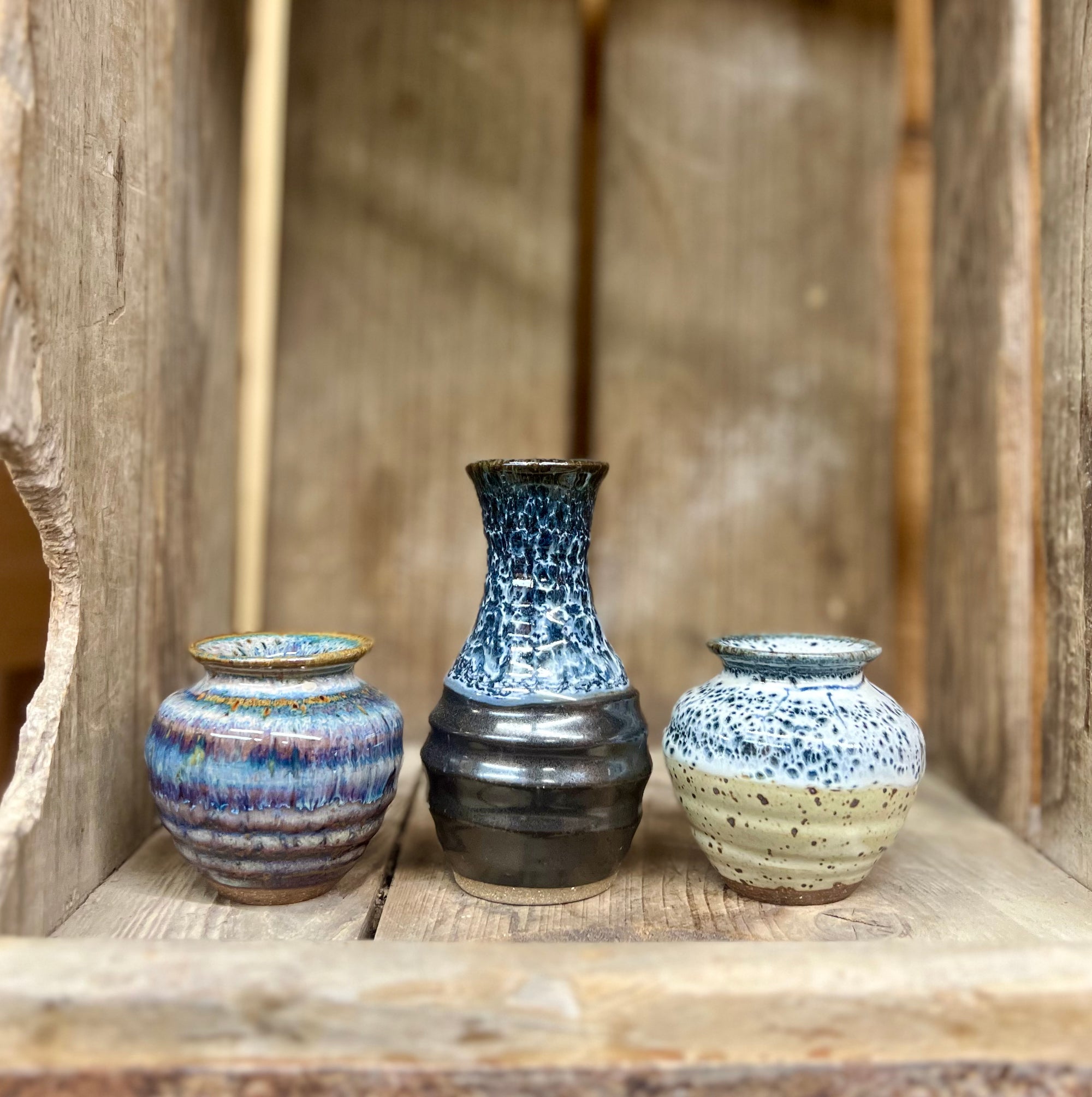 Mini Vase Set {Blues}