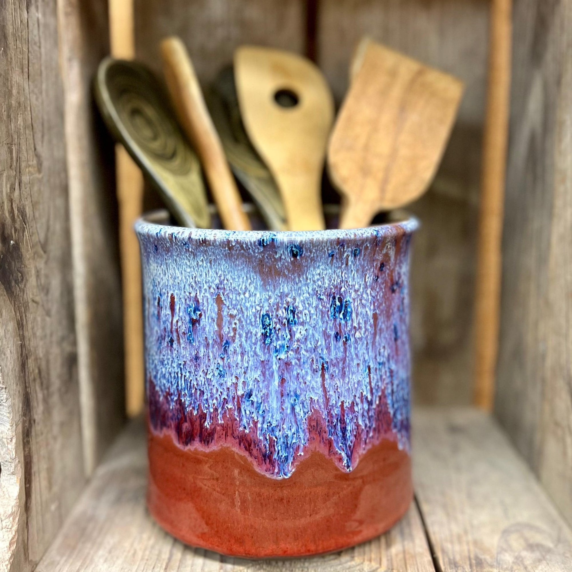 Utensil Holder {Ridiculous Red}