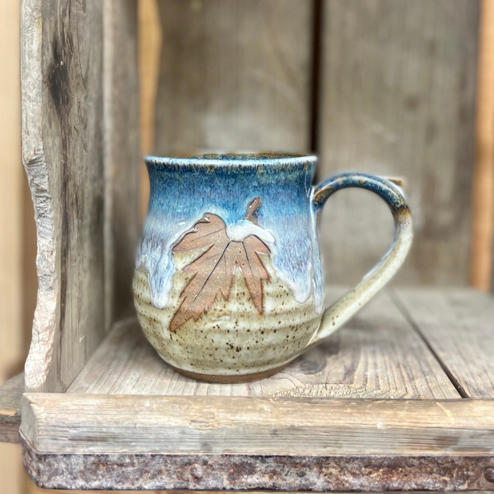 Round Leaf Mug {Beach}