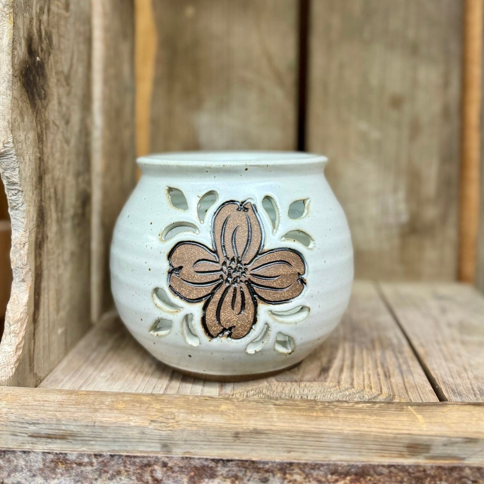 Small Dogwood Luminary {Classic White}