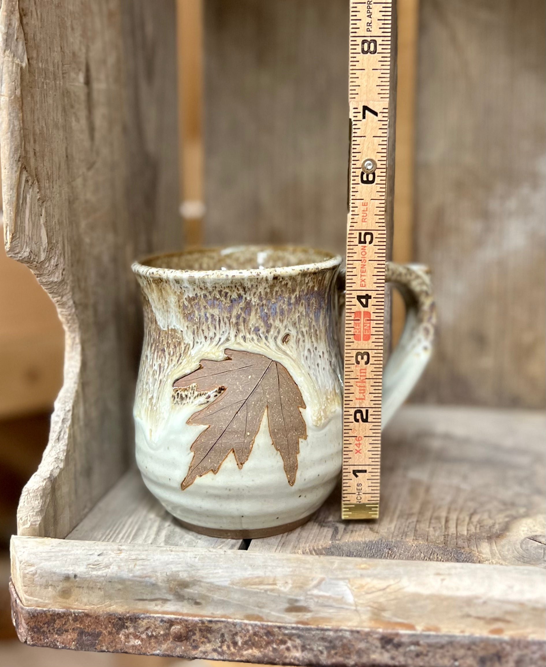 Large Leaf Mug {Vanilla Bean}