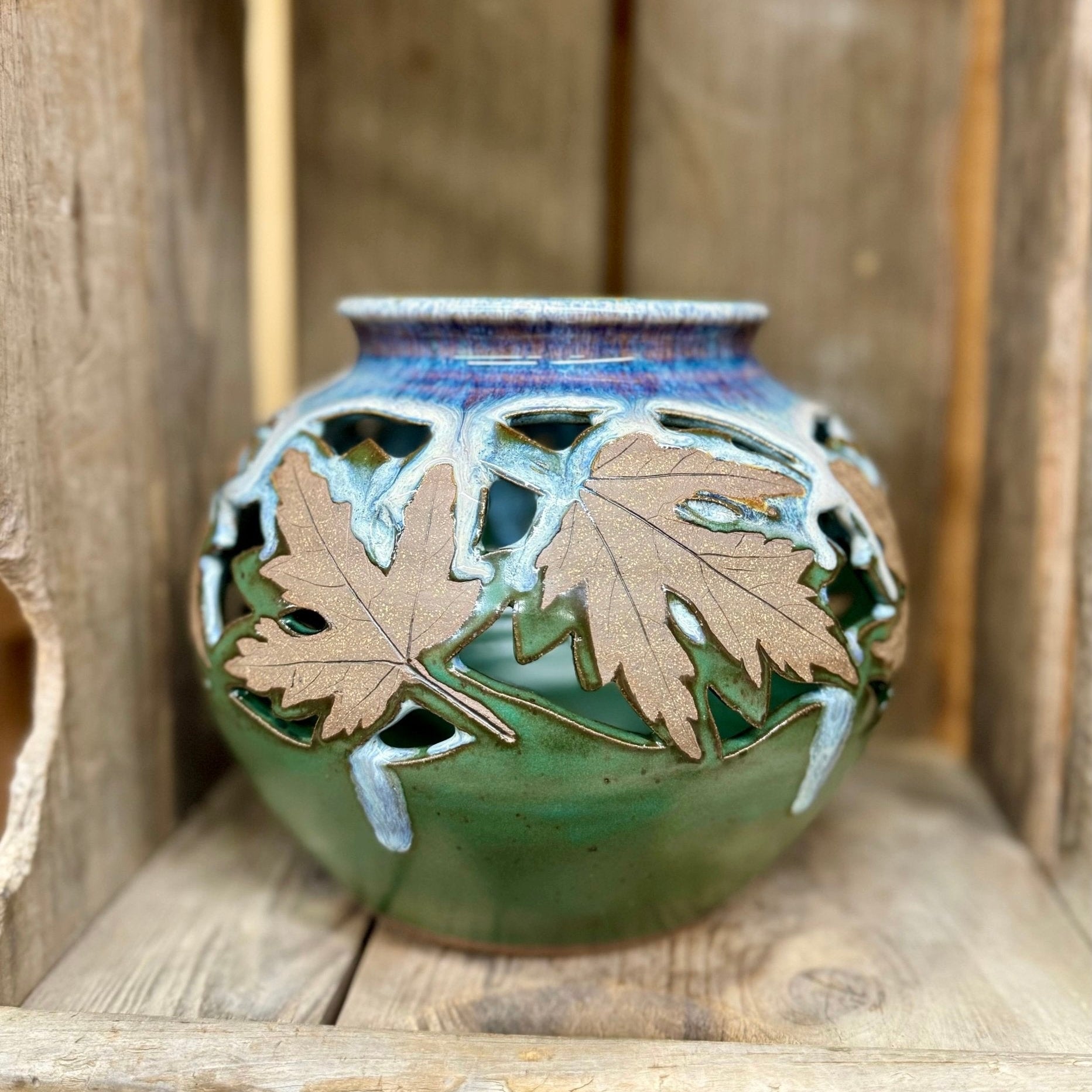 Large Leaf Luminary {Field of Dreams}