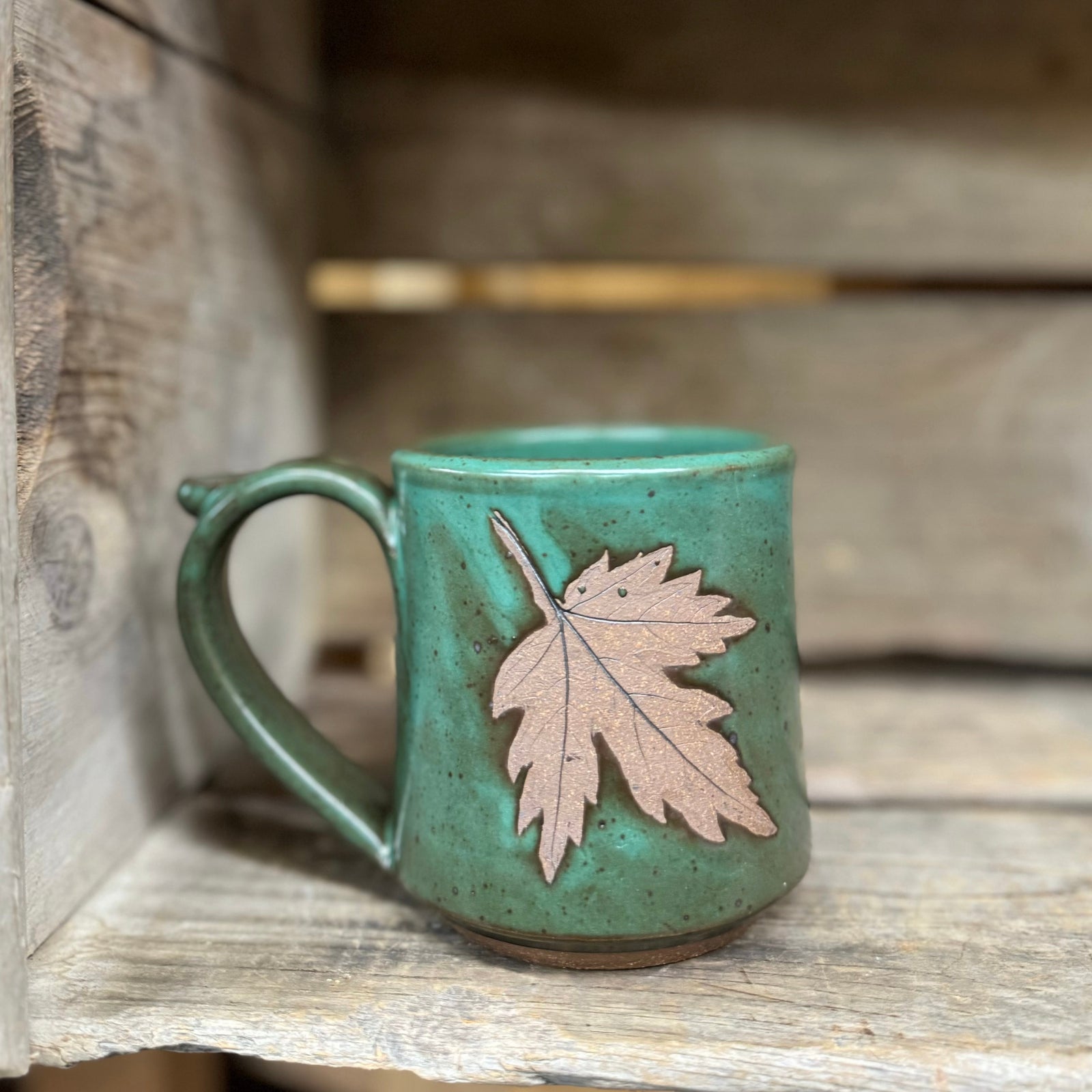 Brandon Leaf Mug {Forest}