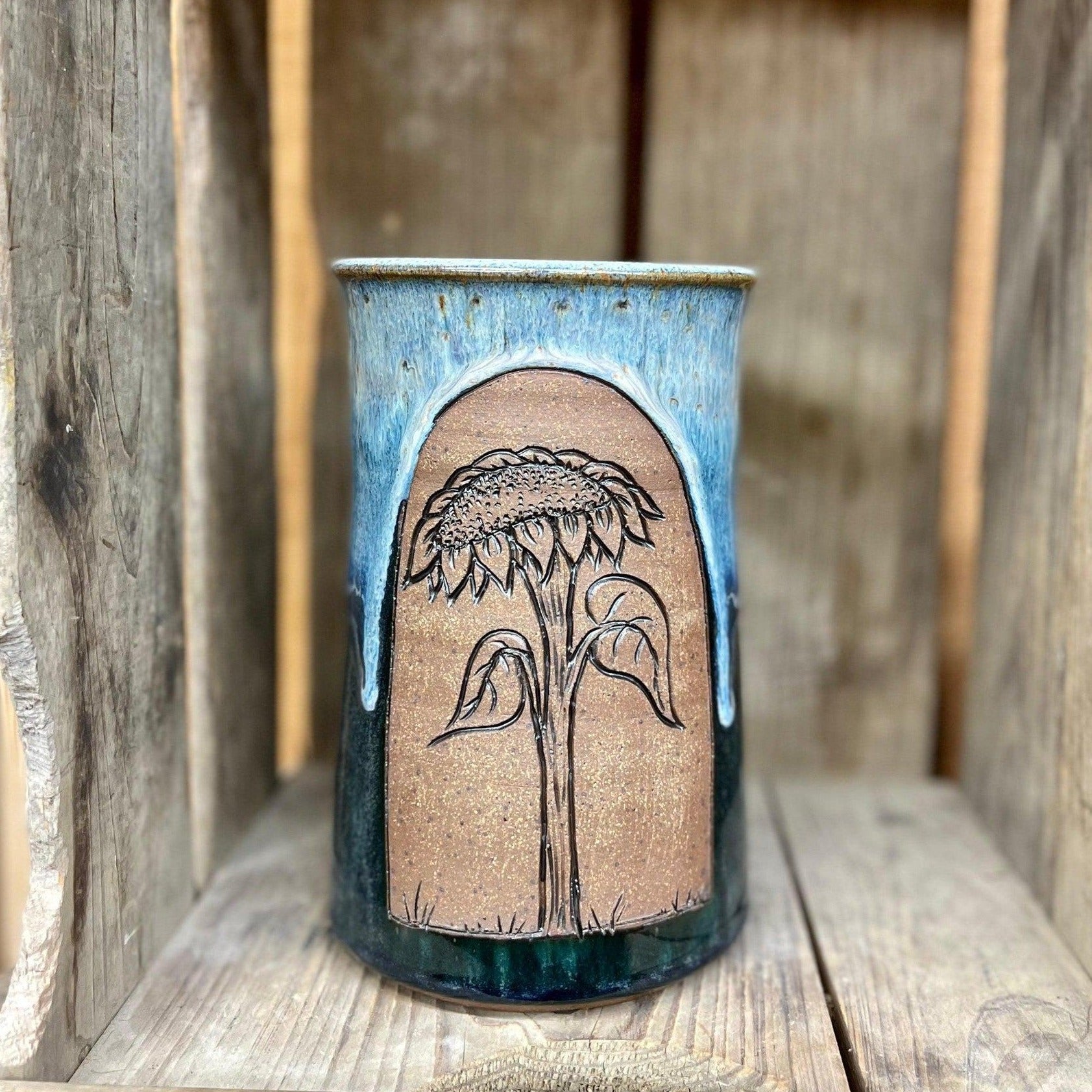 Sunflower Vase {Summer Sky}