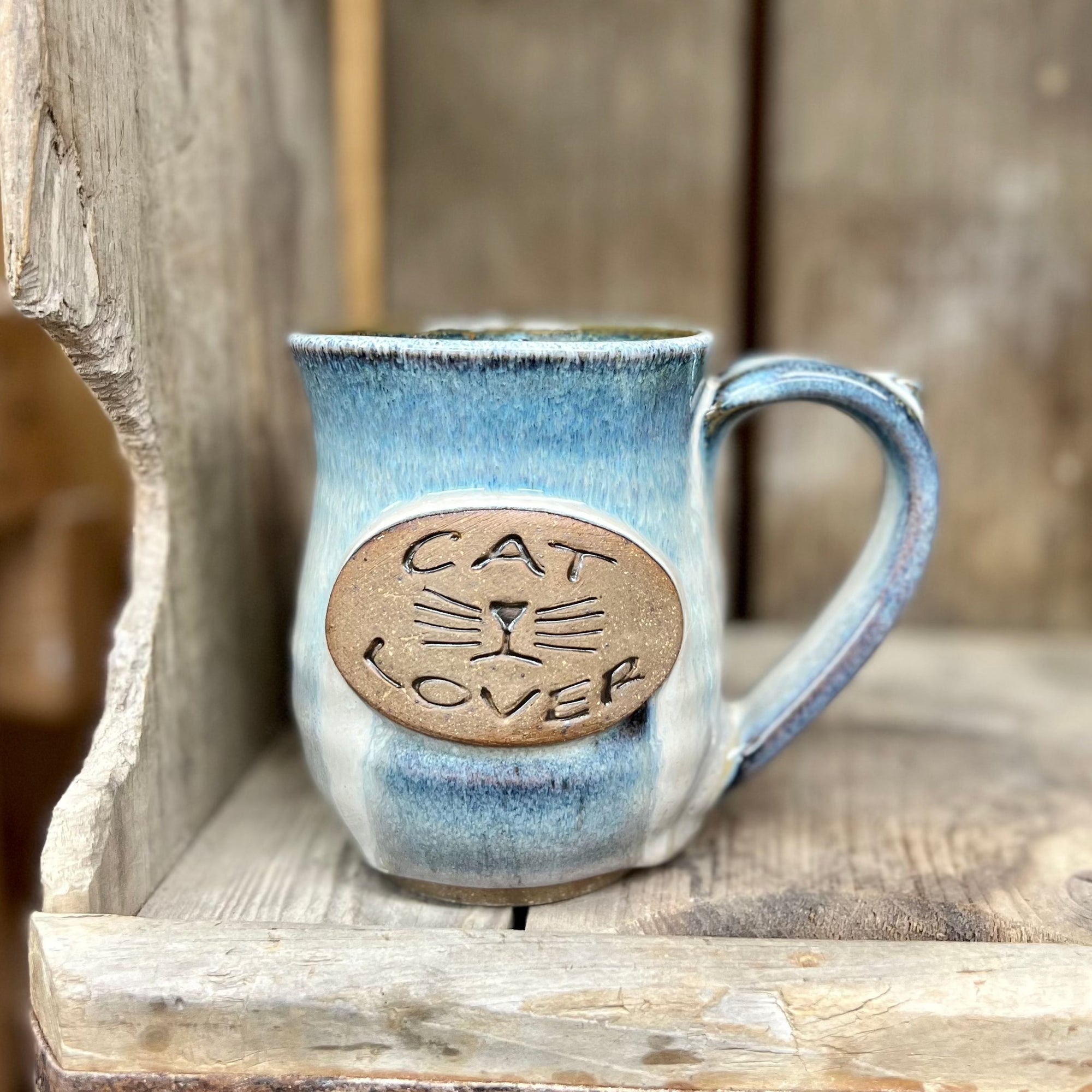 Cat Lover Mug {Smoky Blue}