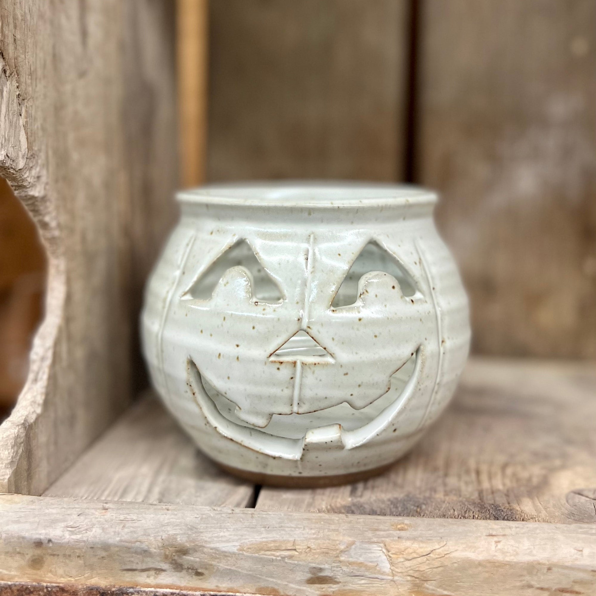 Small Jack O’Lantern {Classic White}