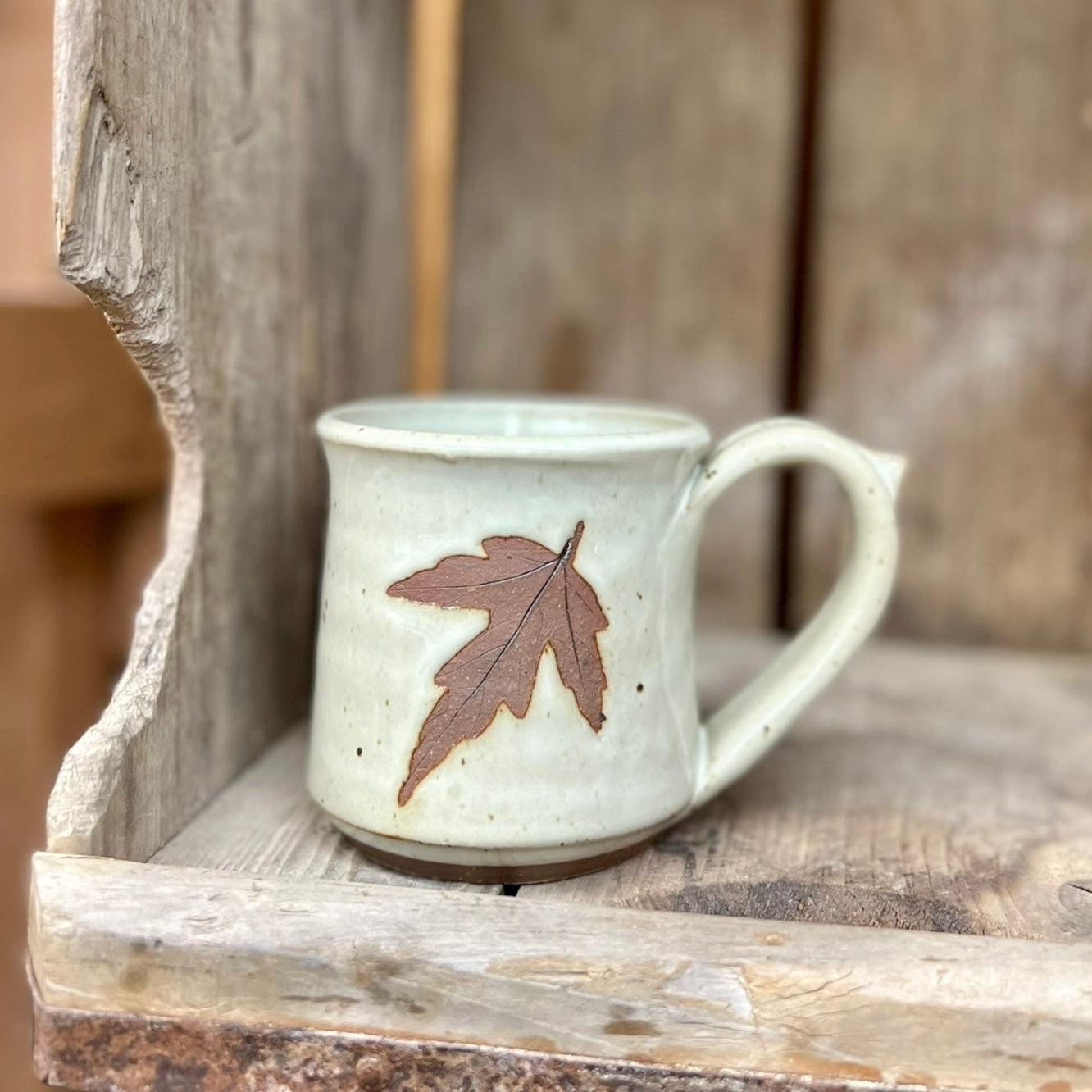 Brandon Leaf Mug {Classic White}