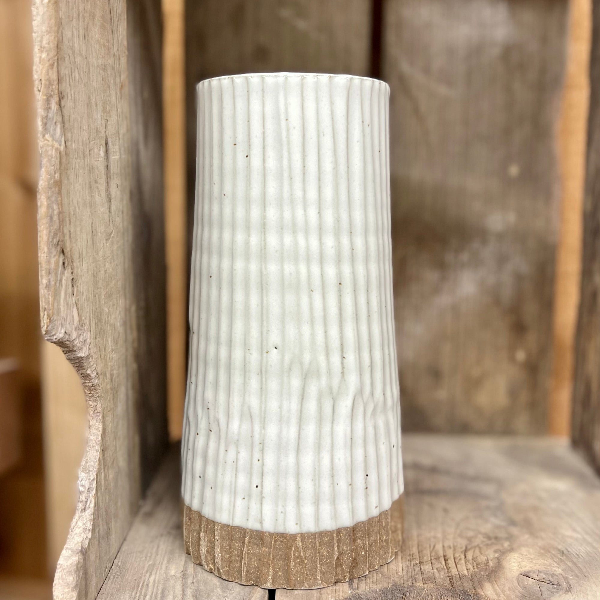 Appalachian Collection Large Cylinder Vase {White Bark}