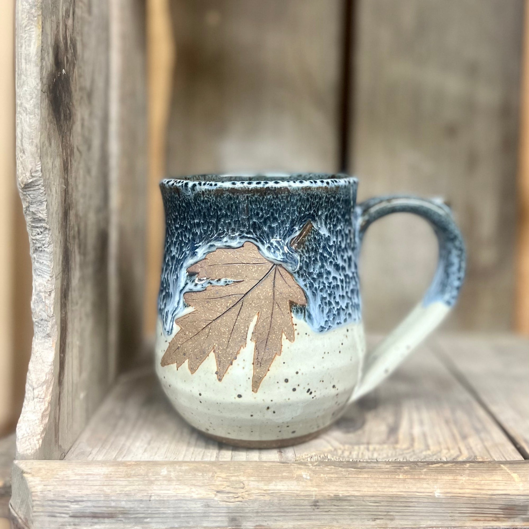 Leaf Mug {Blueberry}