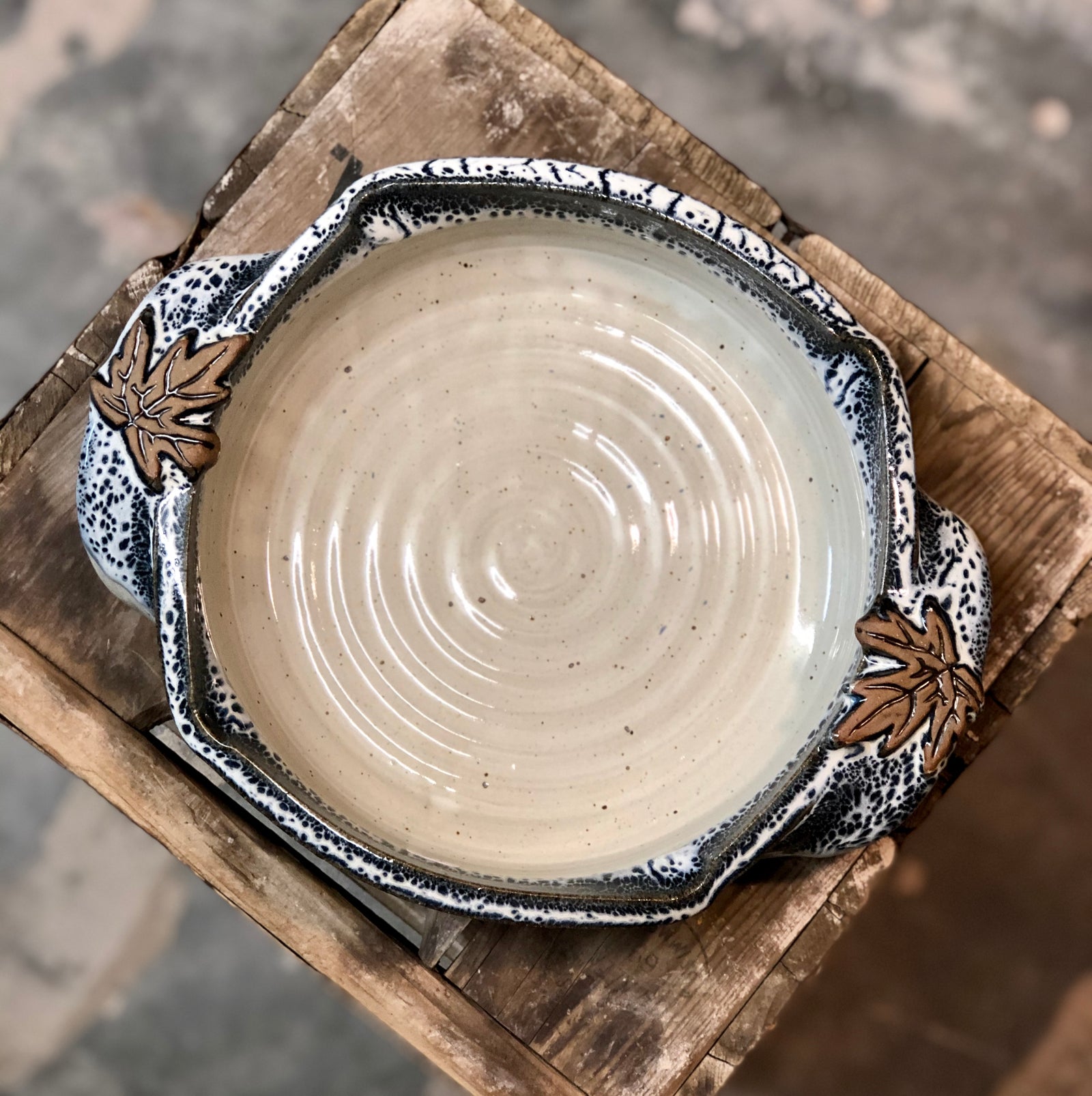 Leaf Large Baker {Blueberry}