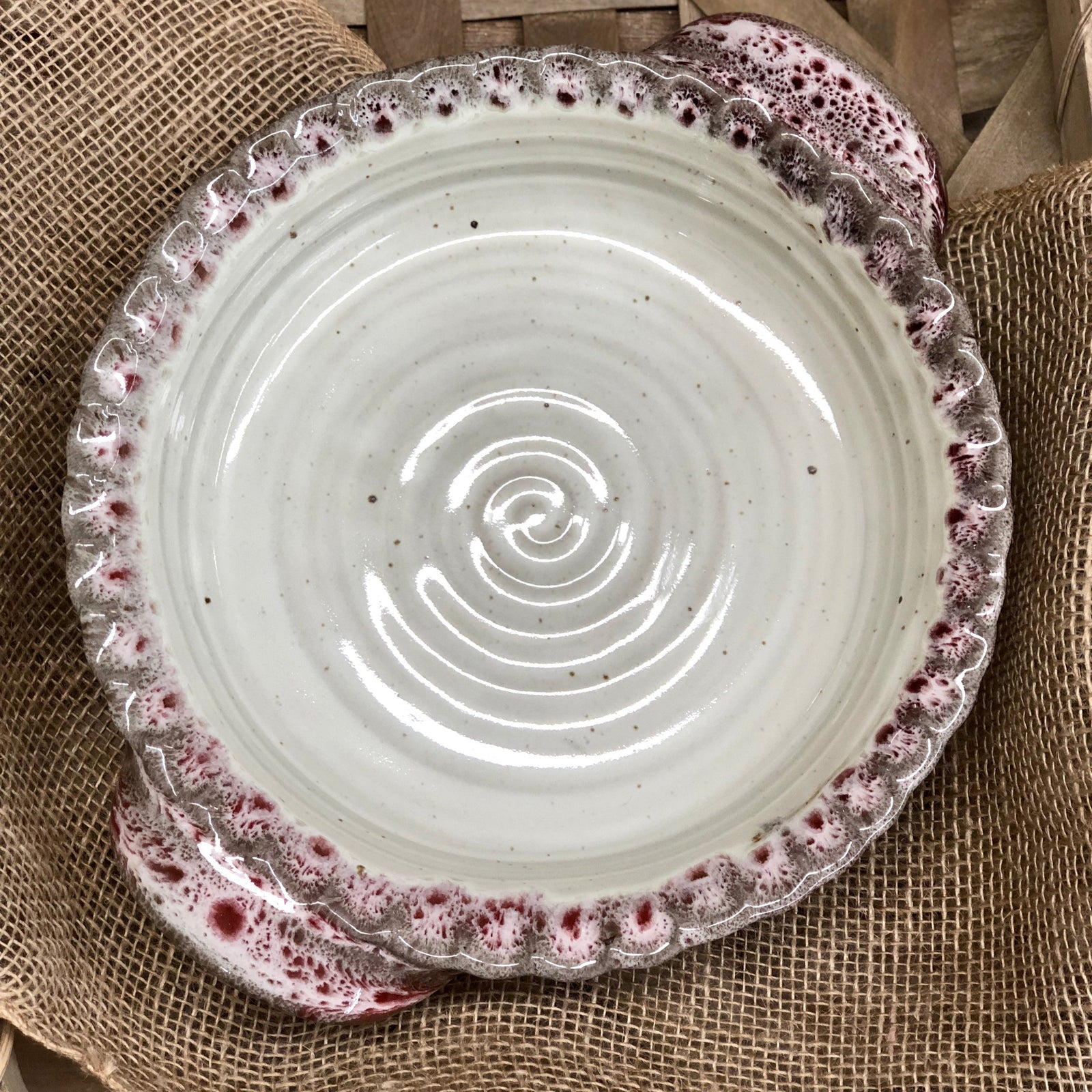 Pie Plate {White Chocolate Raspberry}