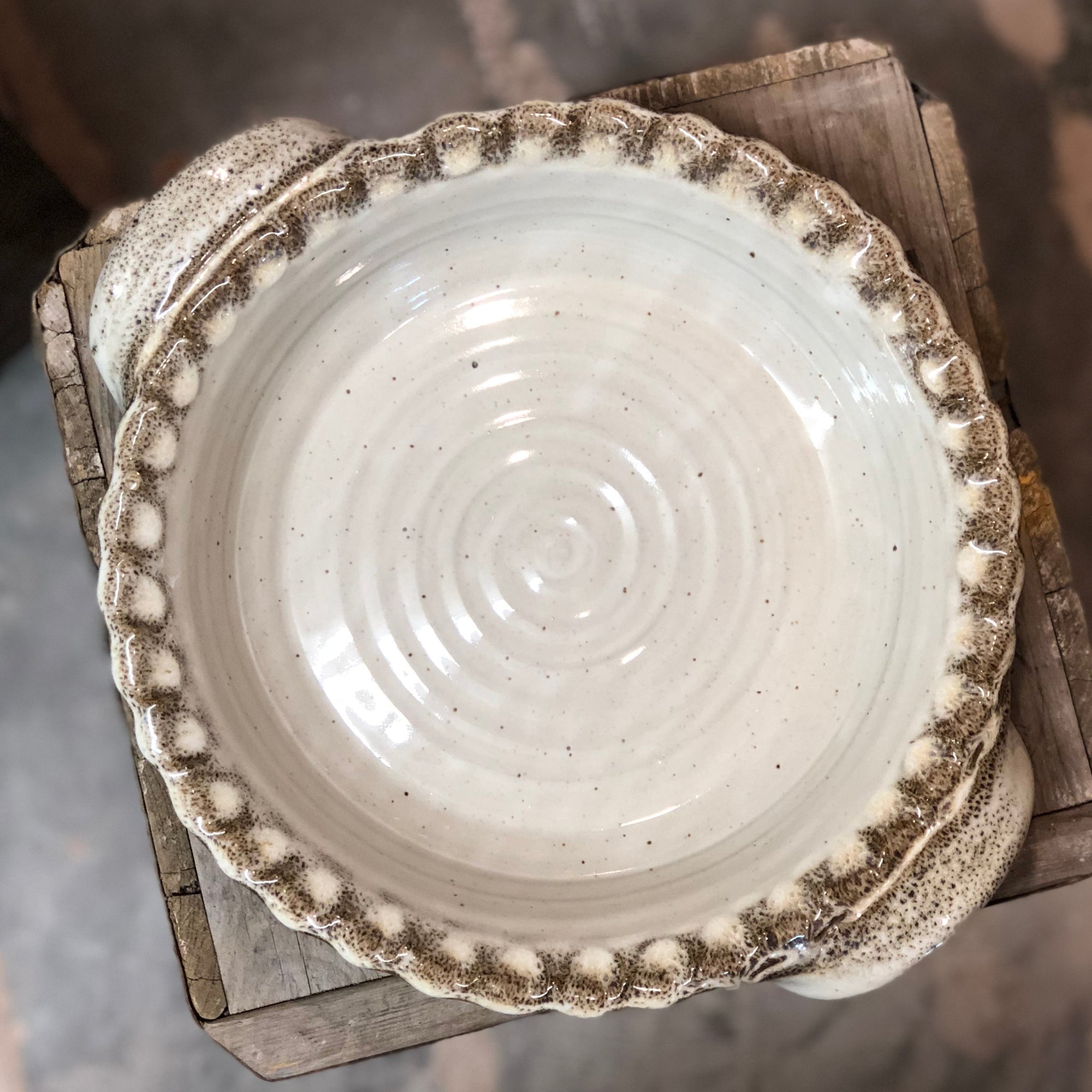 Pie Plate {Vanilla Bean}