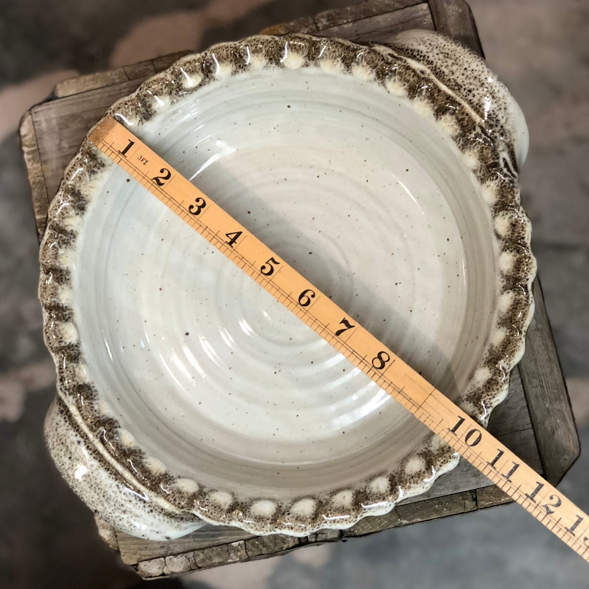 Pie Plate {Vanilla Bean}