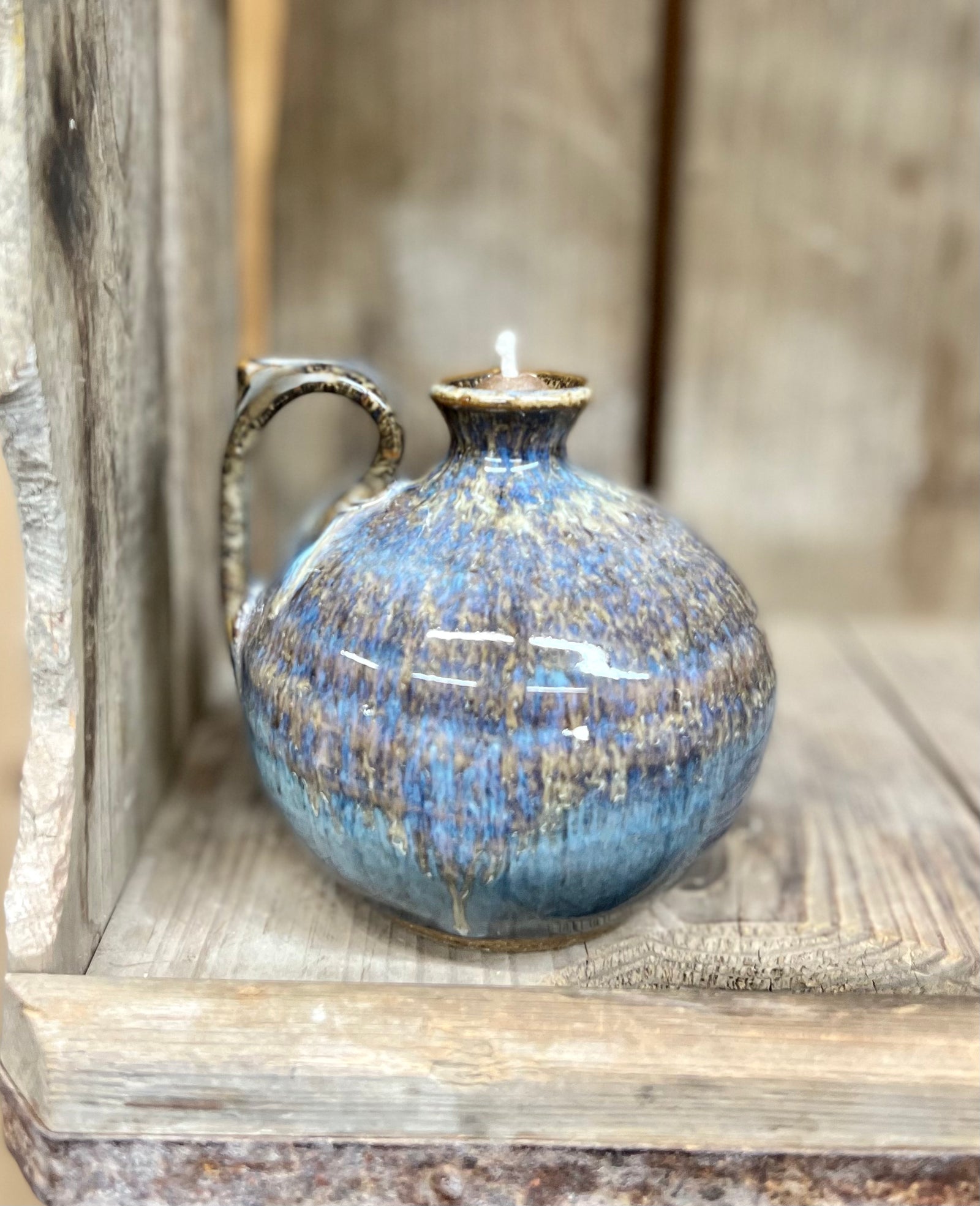 Oil Lamp {Blue Mist}