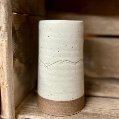 Appalachian Collection Cylinder Vase {White Mountain Range}