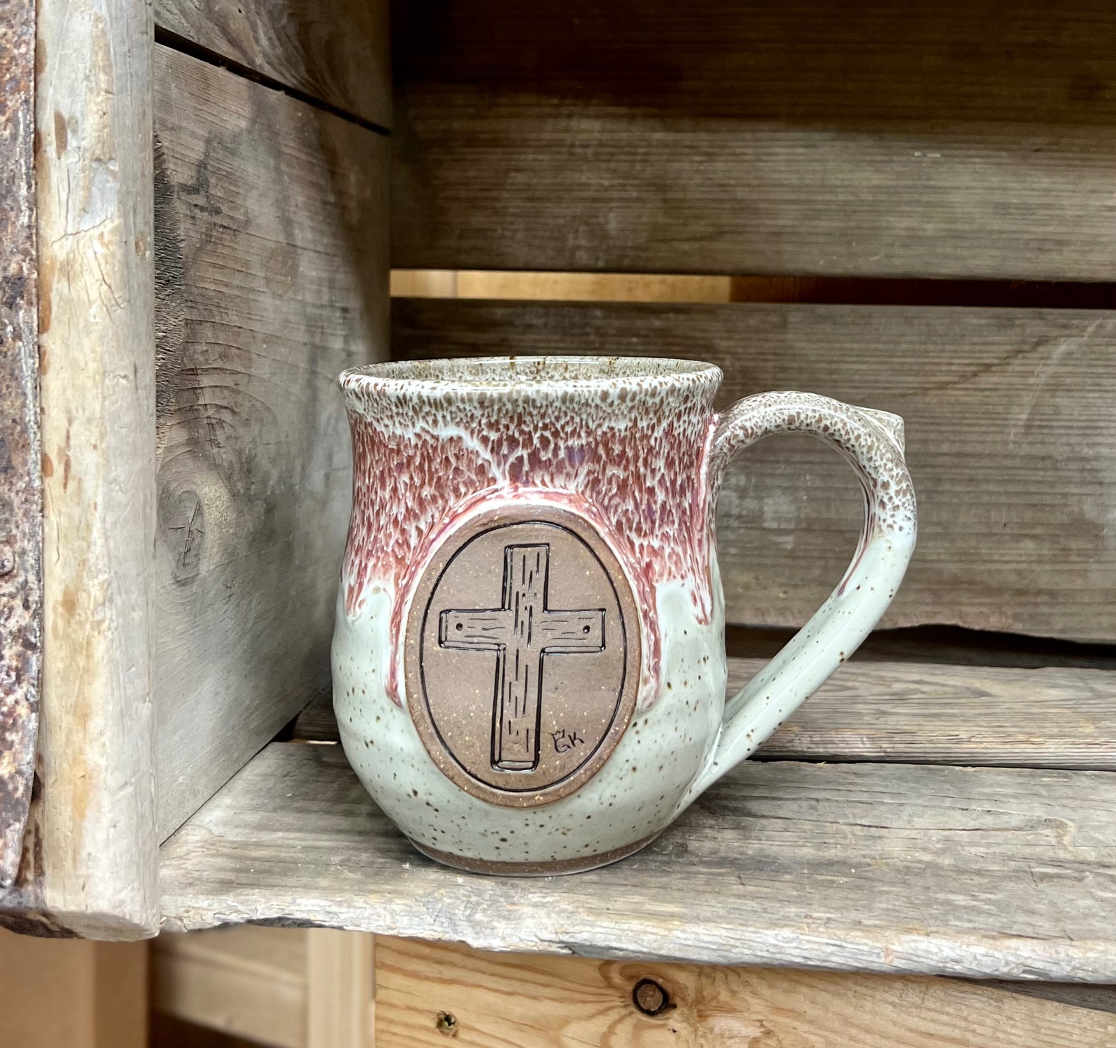 GK Cross Mug {White Chocolate Raspberry}