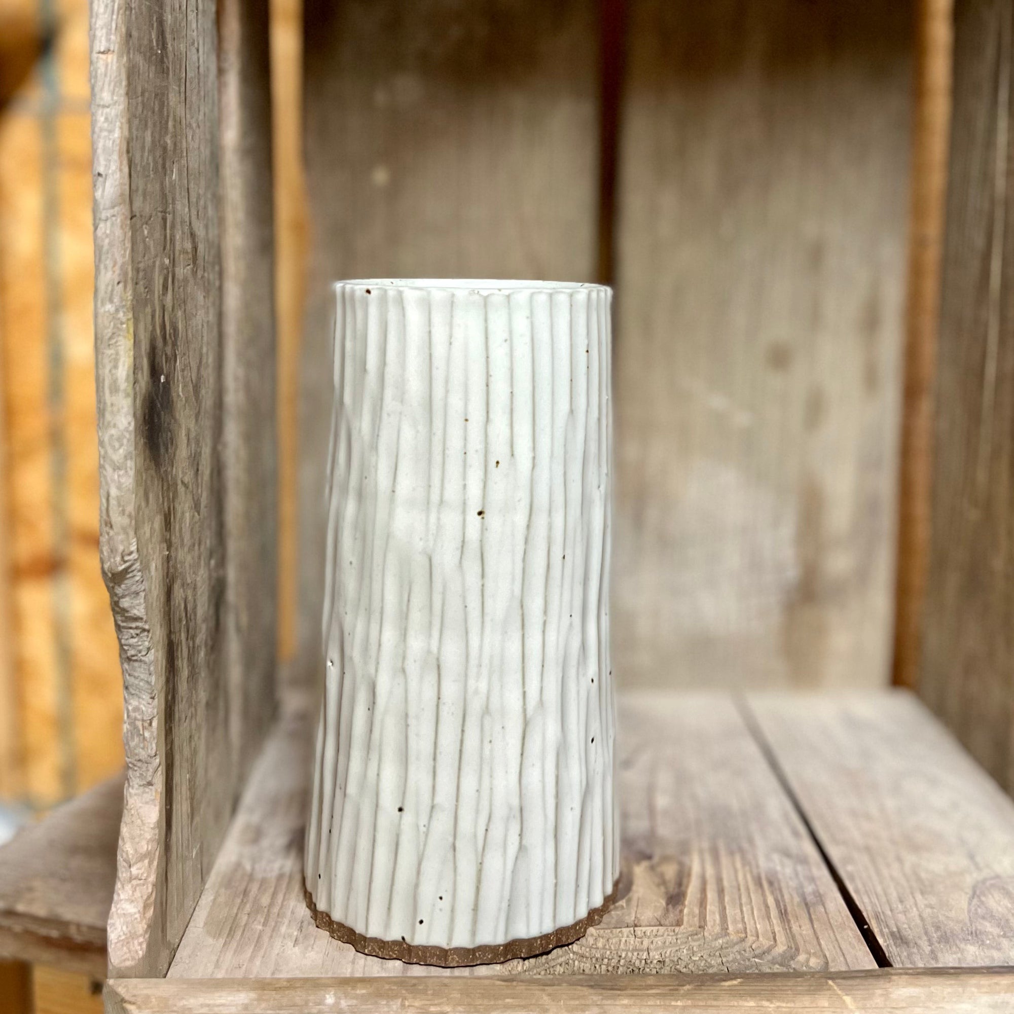 Appalachian Collection Cylinder Vase {White Bark}
