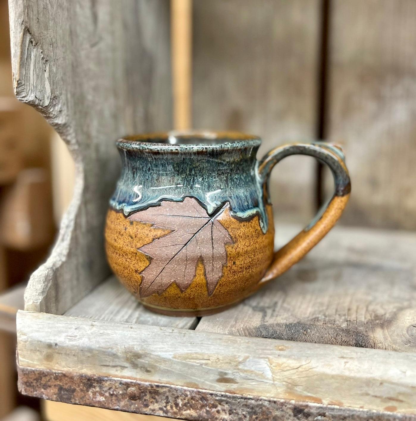 Barrel Leaf Mug {Autumn Storm}