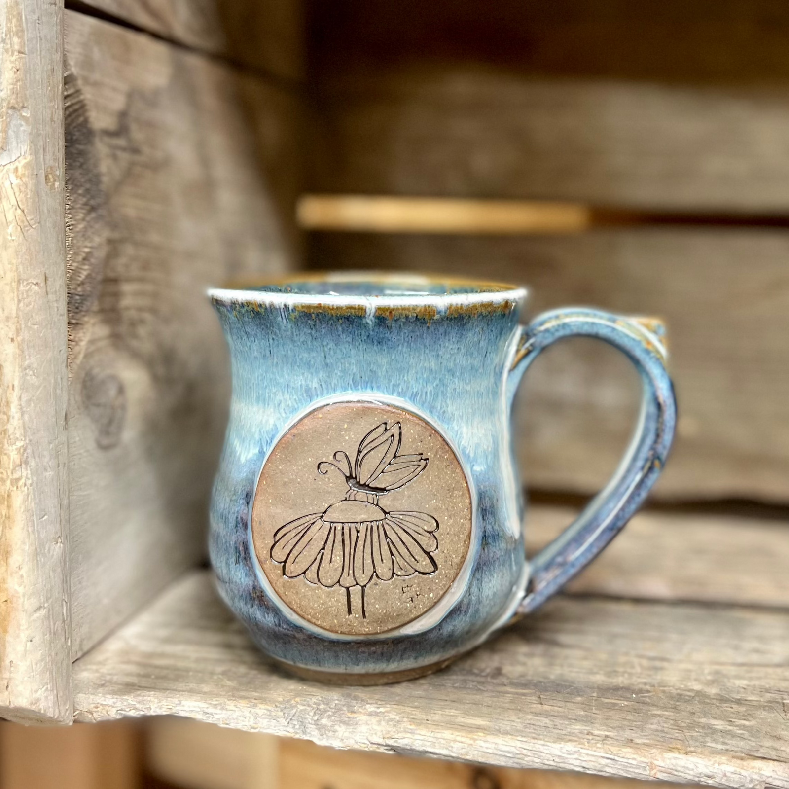 GK Butterfly Mug {Smoky Blue}