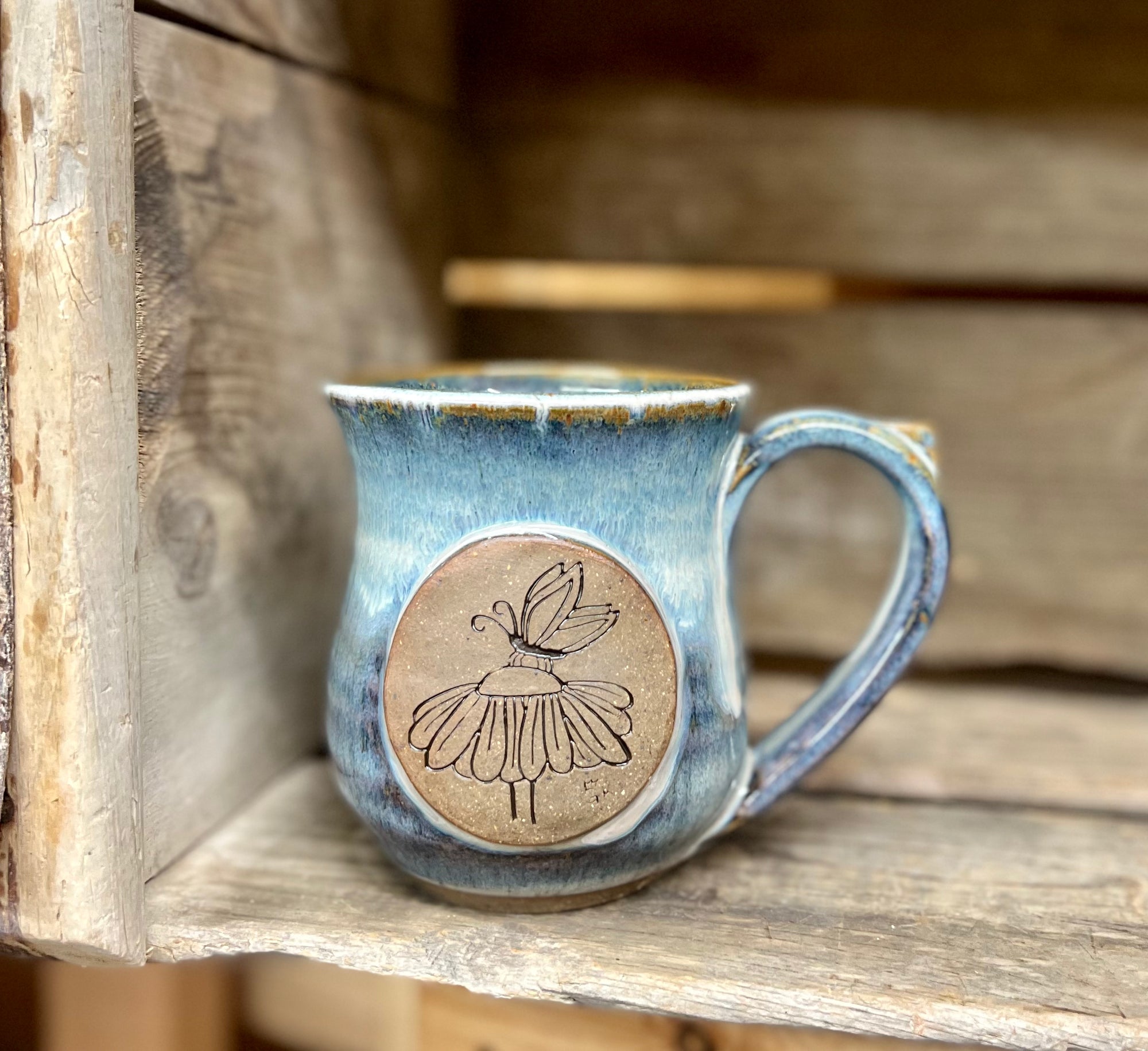 GK Butterfly Mug {Smoky Blue}
