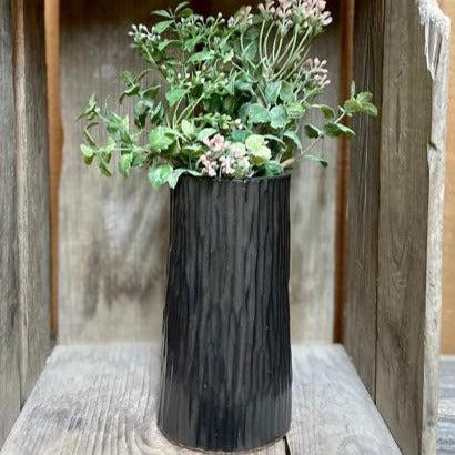 Appalachian Collection Cylinder Vase {Black Bear Bark}