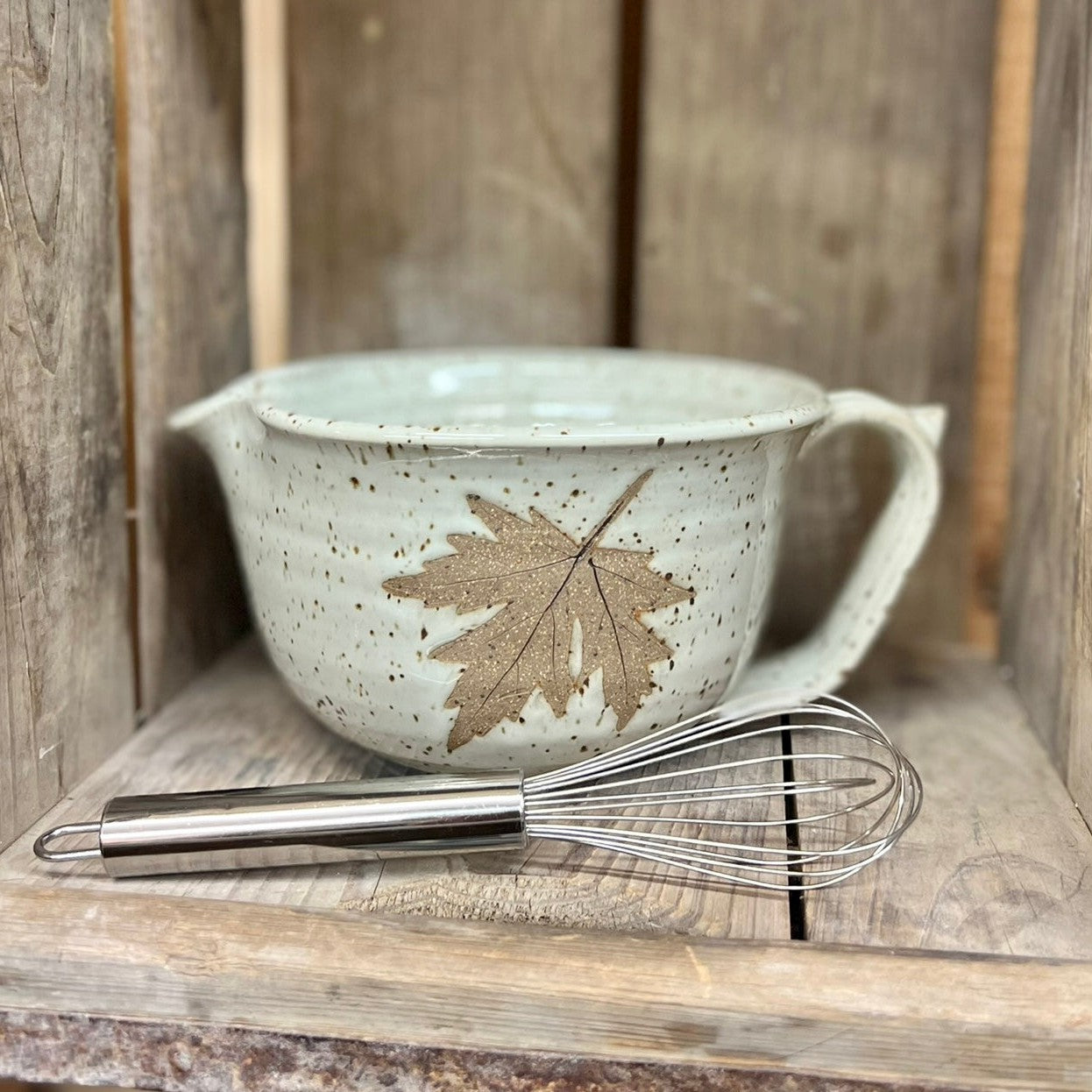 Mixing Bowl Small {Speckled Classic White}