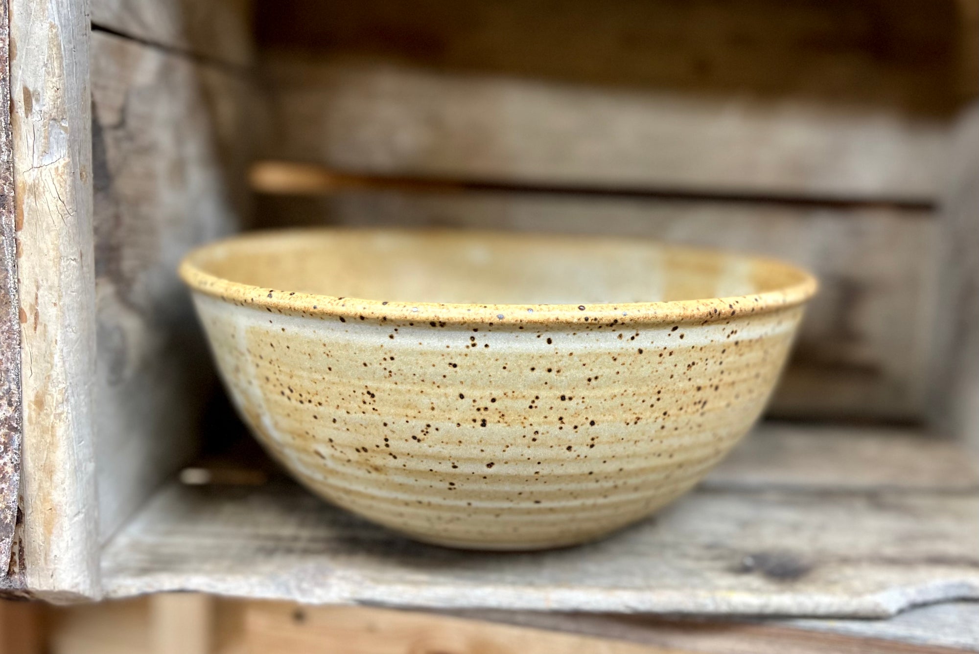 Serving Bowl {Speckled Stony}