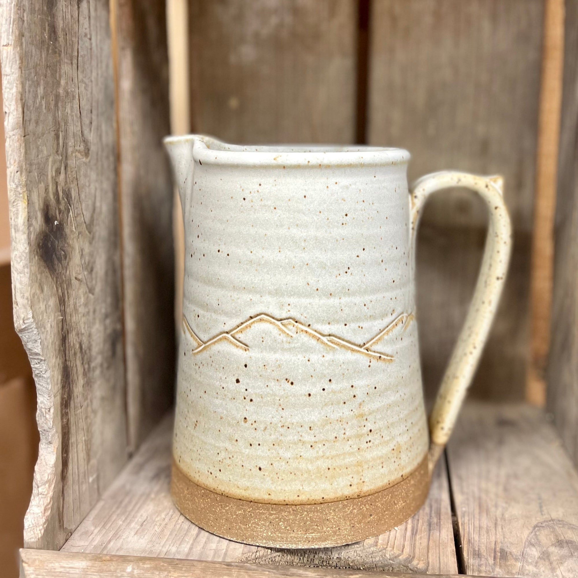 Mountain Range Large Pitcher {Stony}