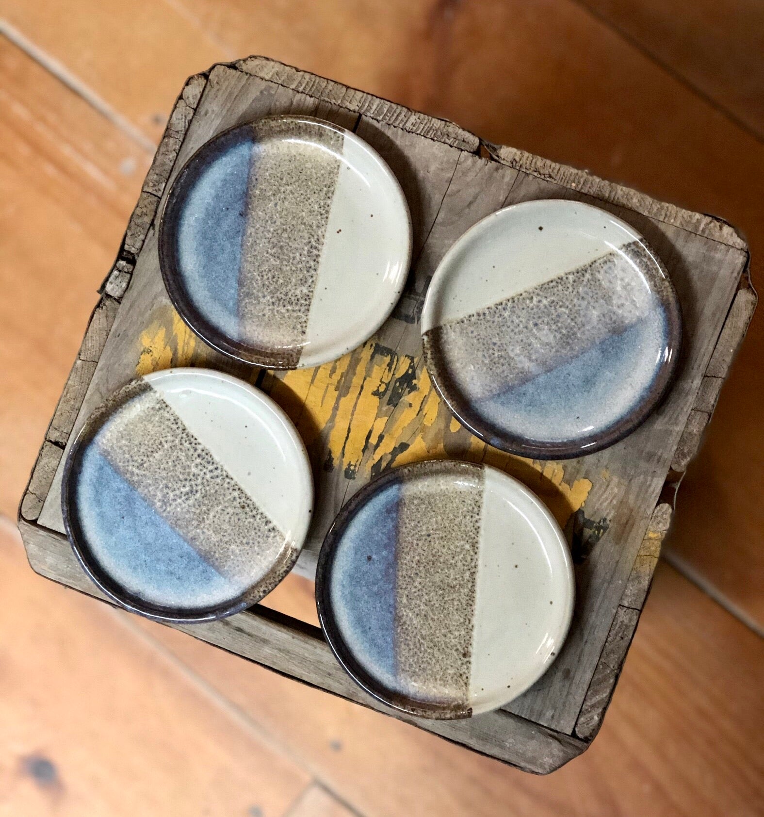 Coasters Set {Blue and White}