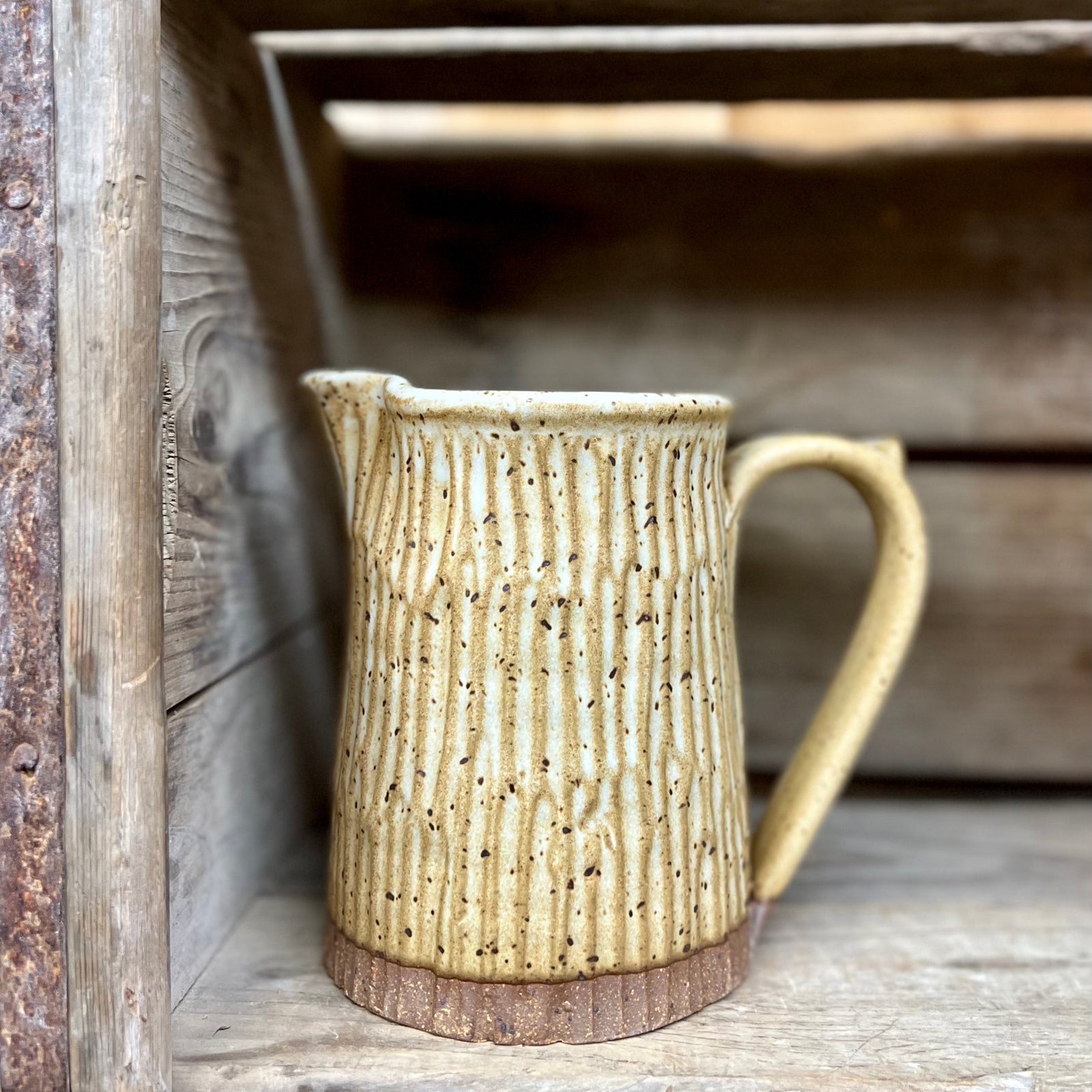 Appalachian Collection Pitcher {Speckled Stony Bark}