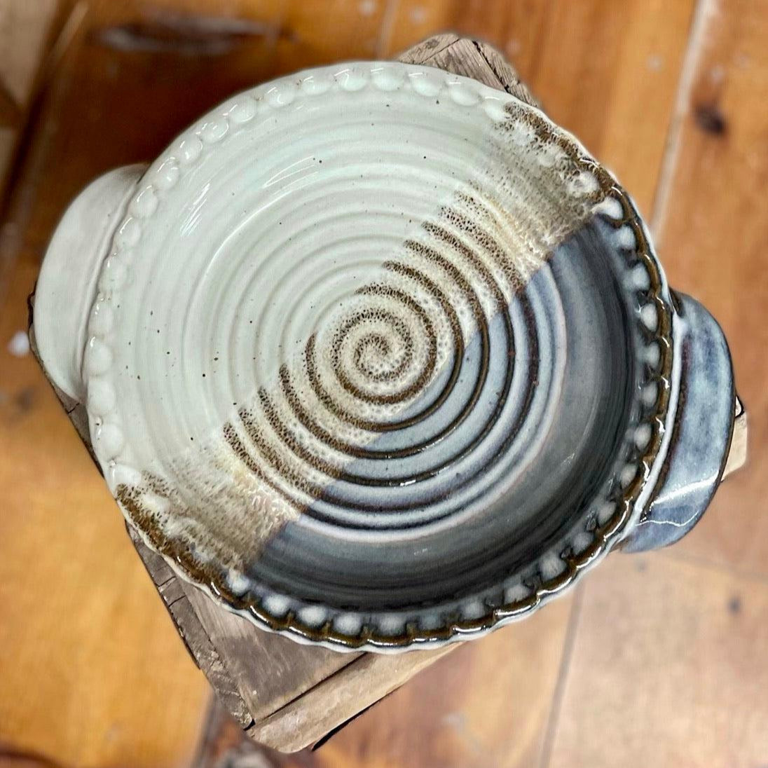 Pie Plate {Blue and White}